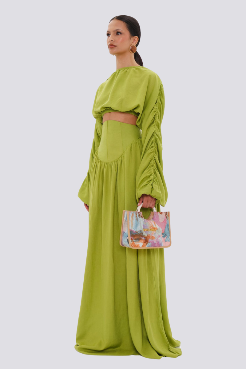 Diana® | Long Sleeve Ruffle Skirt Set