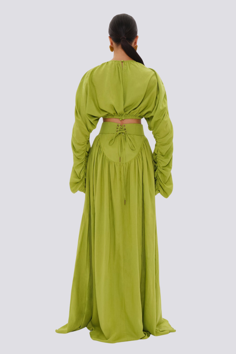 Diana® | Long Sleeve Ruffle Skirt Set
