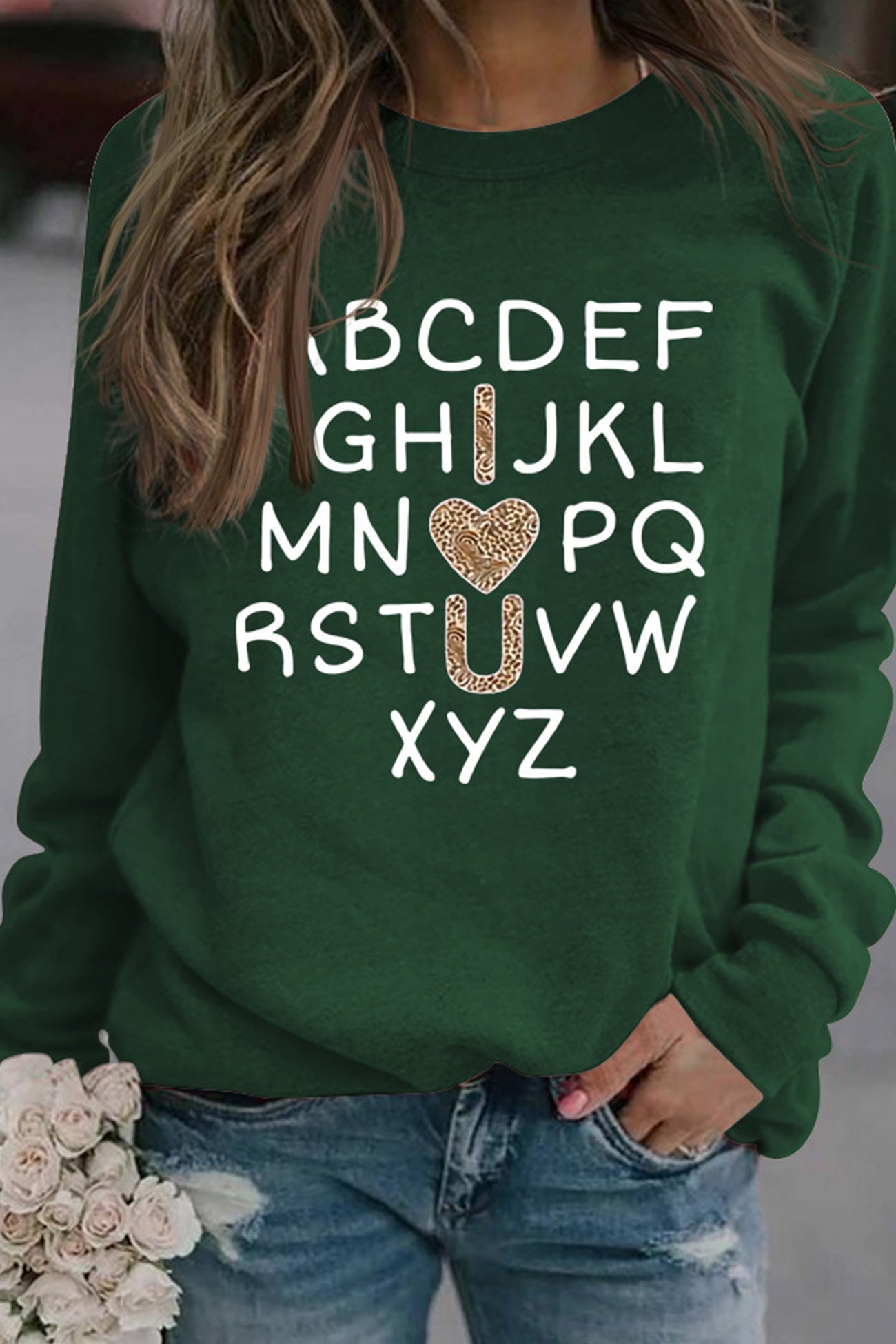 Camila | Alphabet graphic sweatshirt