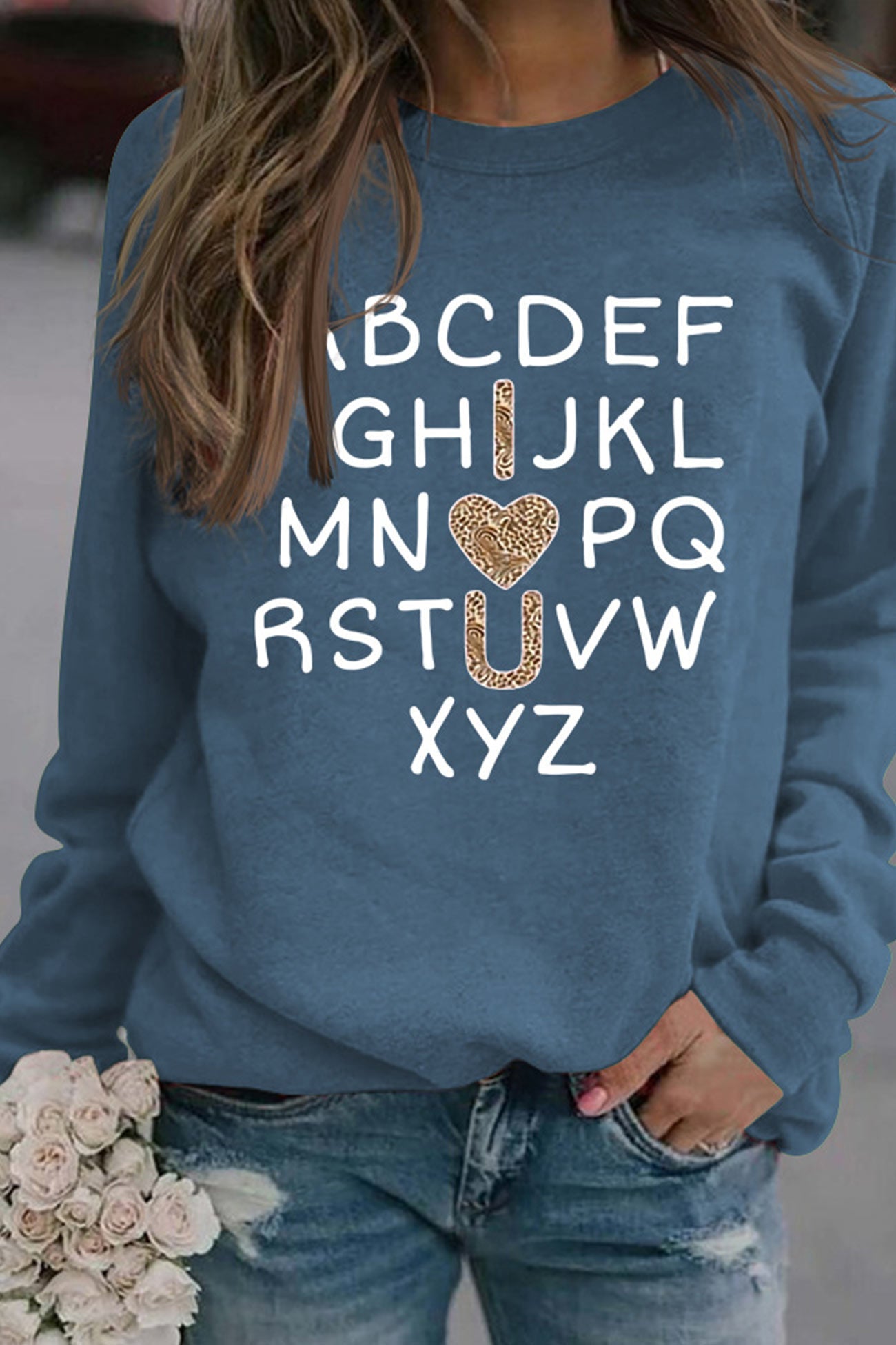 Camila | Alphabet graphic sweatshirt