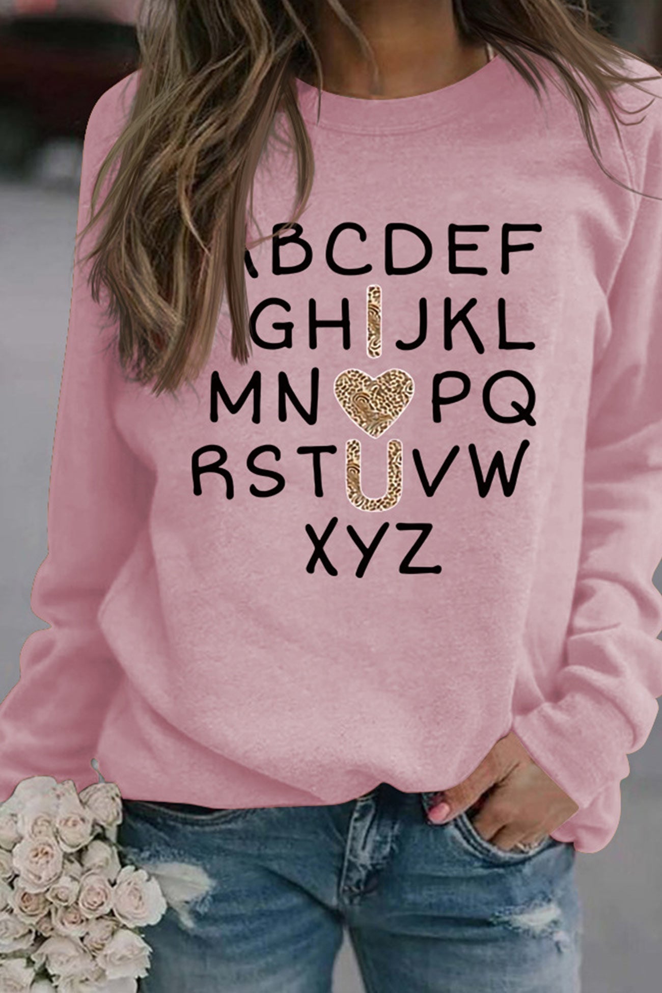 Camila | Alphabet graphic sweatshirt