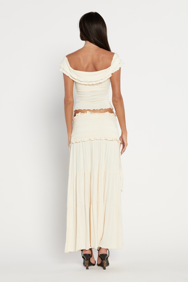 Rebeca® | V-Neck Twist Skirt Set