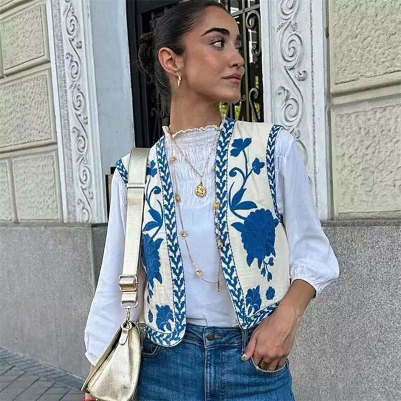 Samantha | floral vest
