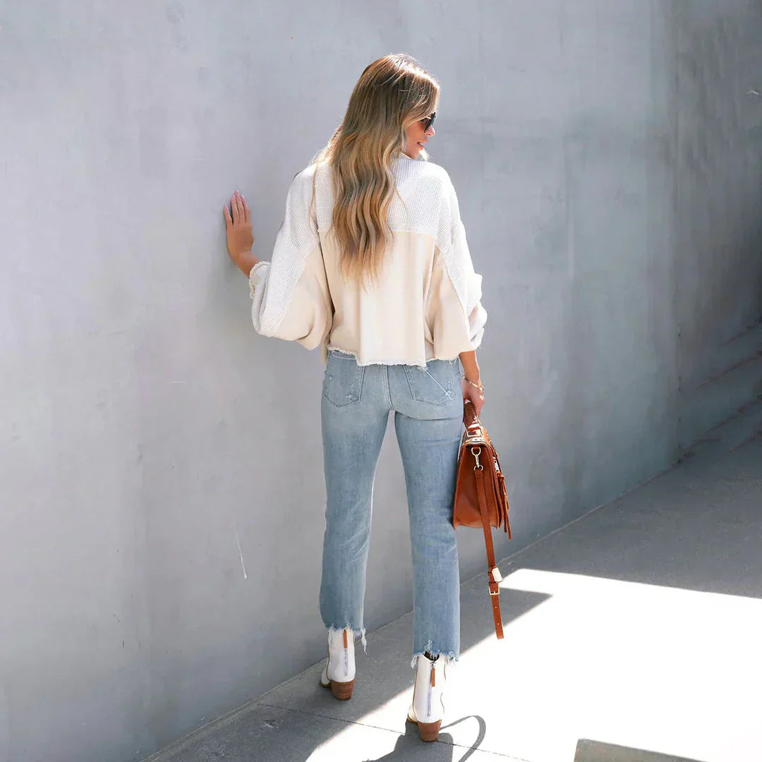 Stella® | Elegant Jacket Made Of Cotton Waffle Knit