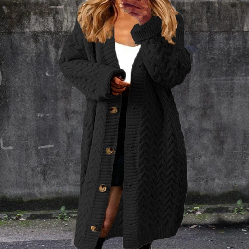 Ivanna® | Long cardigan tricoté à la mode