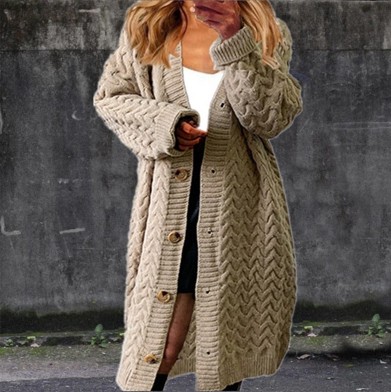 Ivanna® | Long cardigan tricoté à la mode