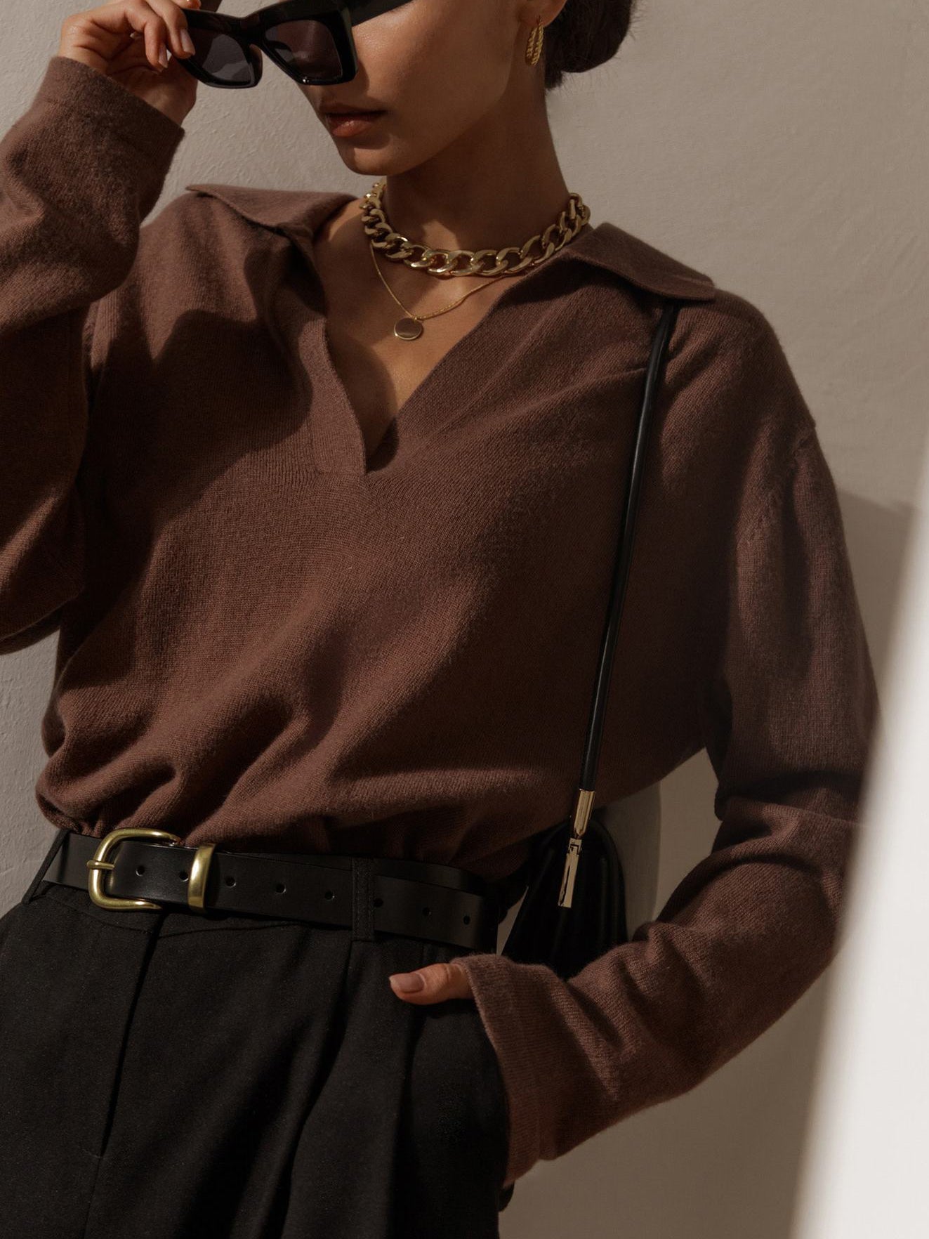 Vania® | Pull à col and V for women