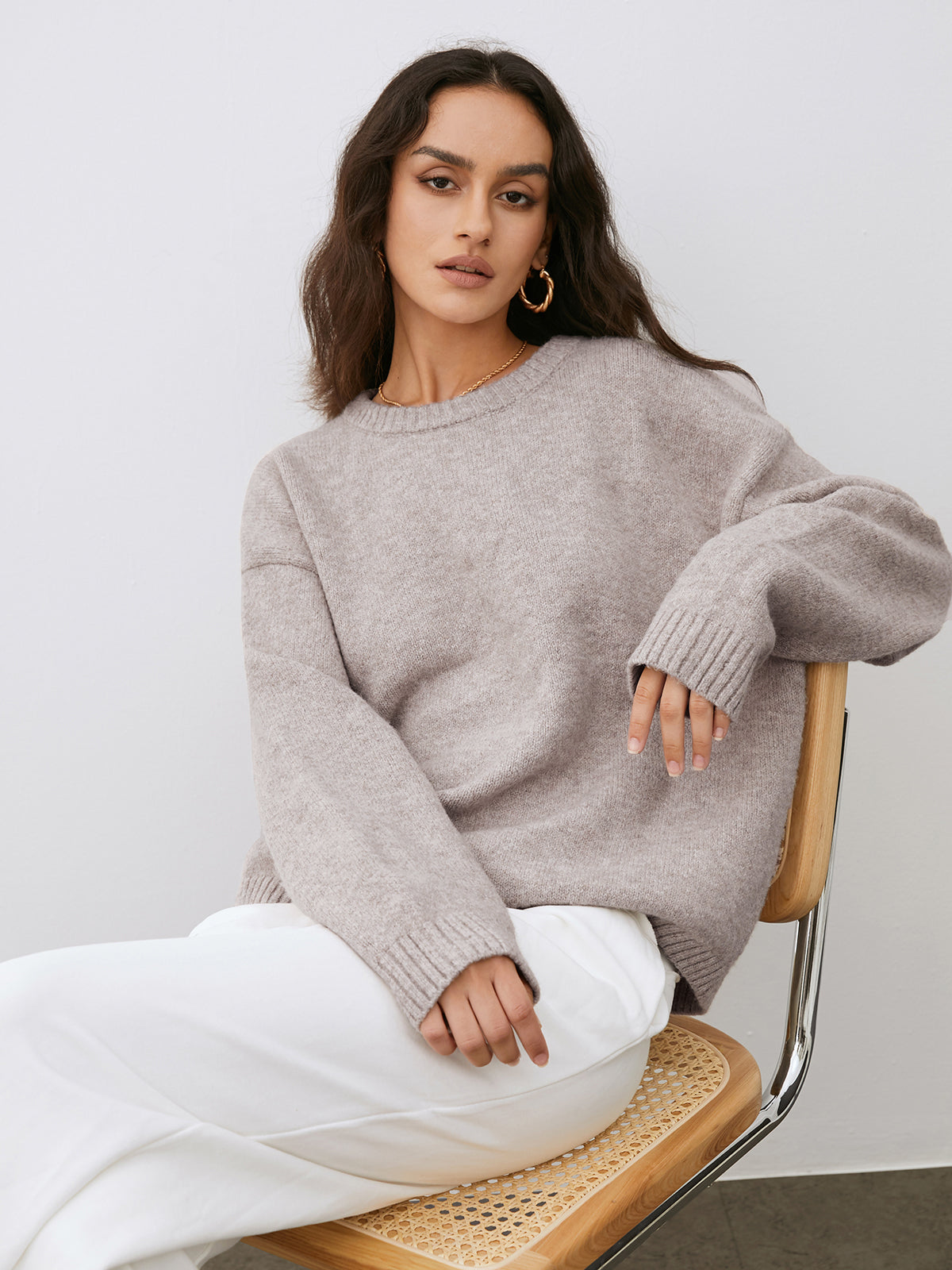 Silke | Casual knitted sweater for women in autumn