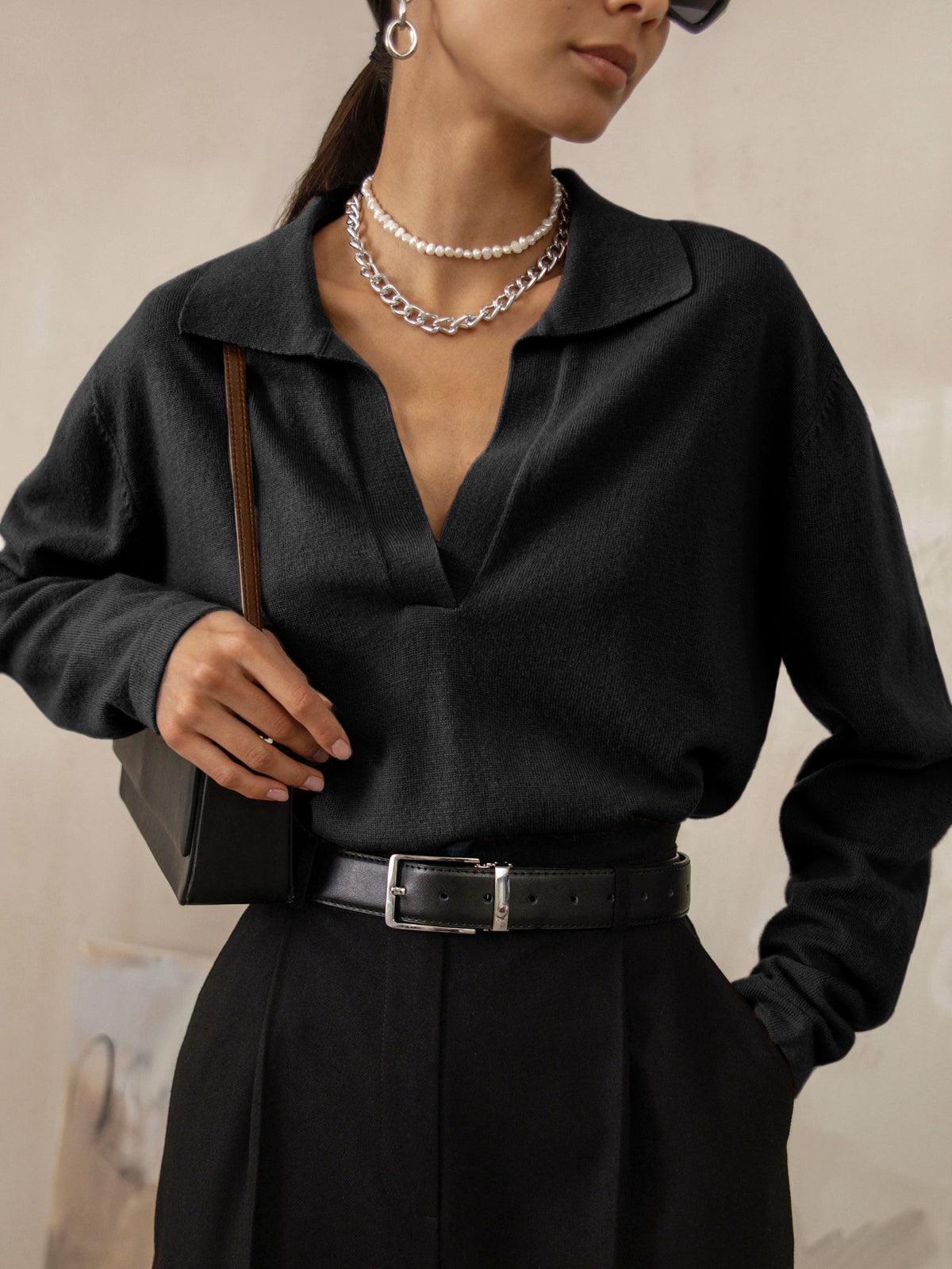 Greta | Sweater with collar