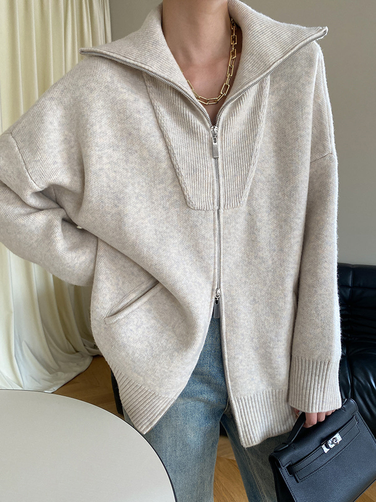Silvia | Classic and stylish winter cardigan