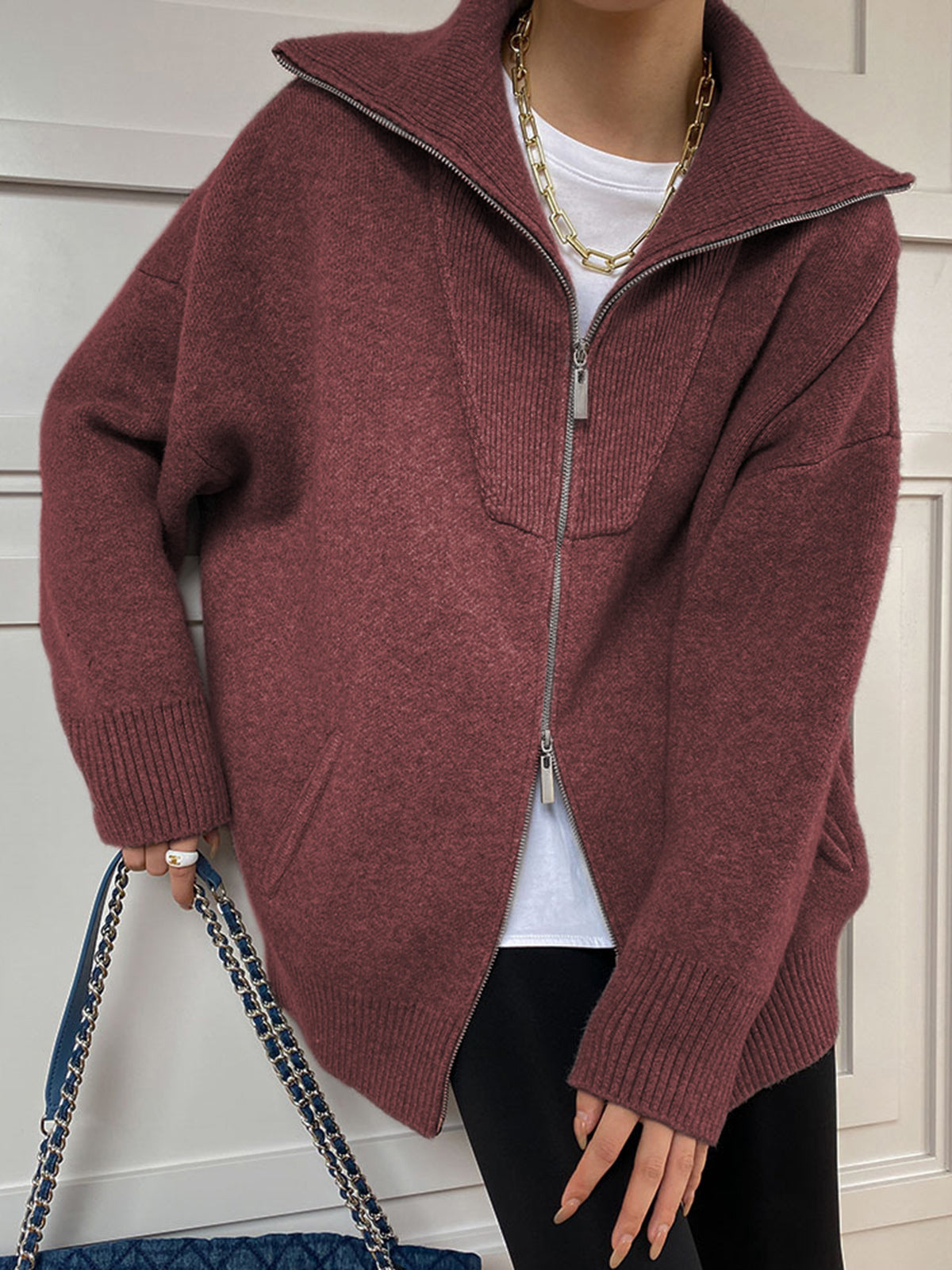 Silvia | Classic and stylish winter cardigan