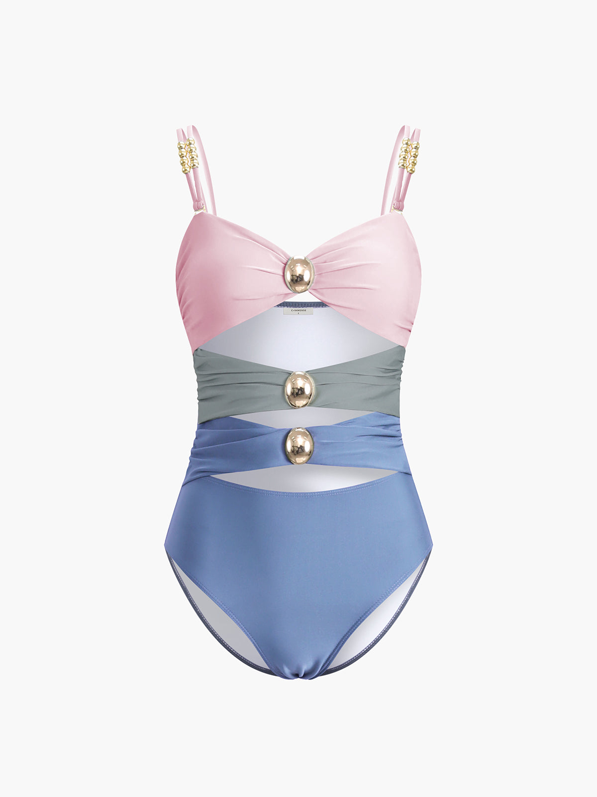 Vida® | Stylish One-Piece Swimsuit With Metallic Accents