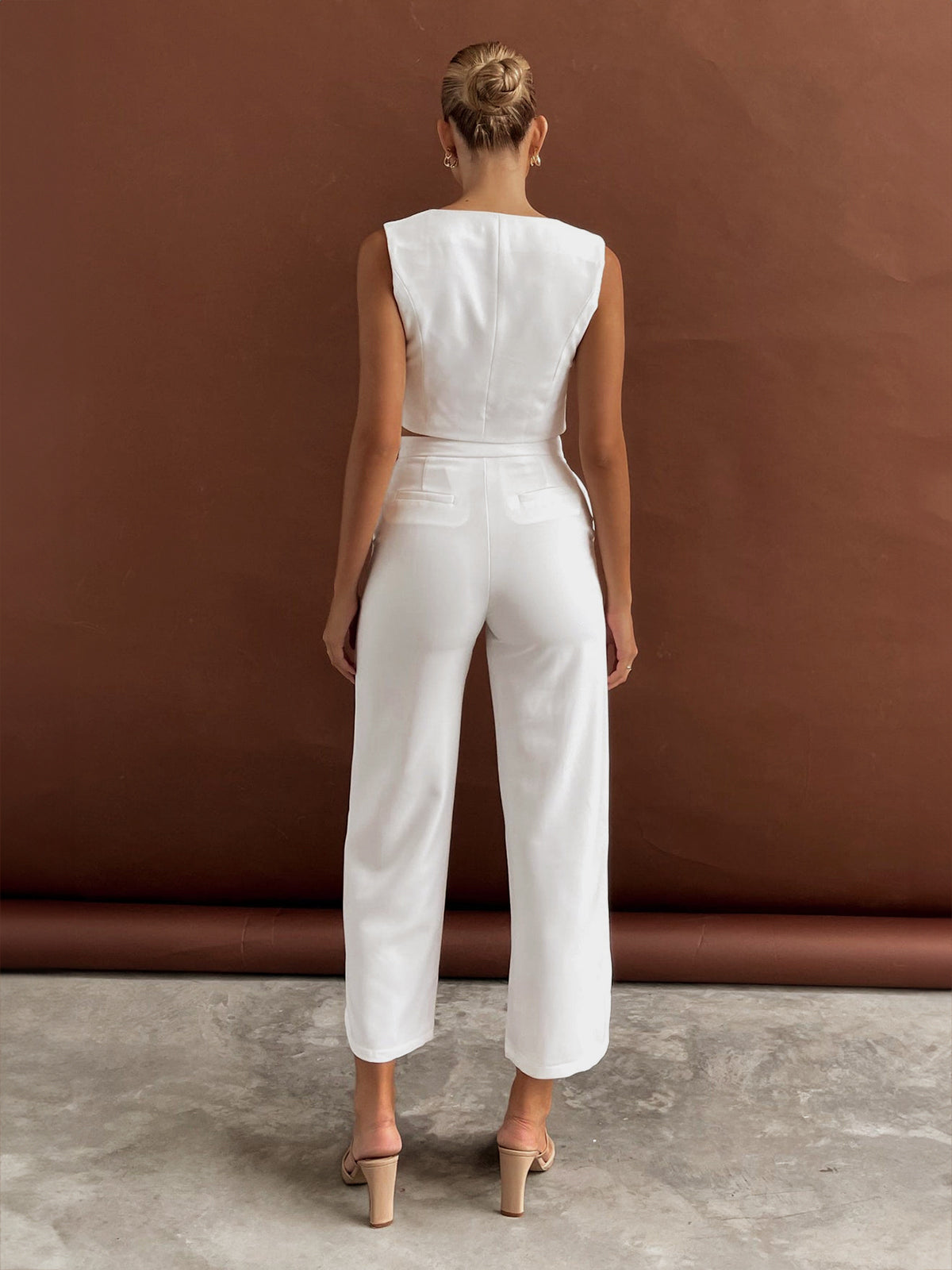 Sidney® | Elegant Trouser Set With An Asymmetrical Cut