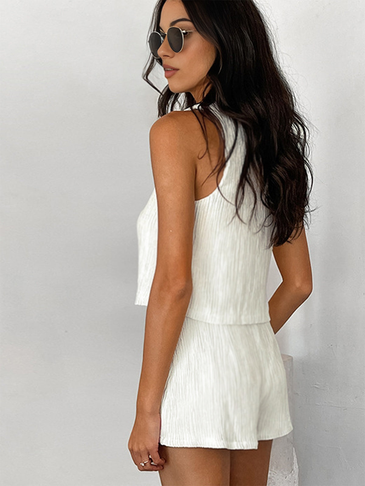 Selena® | Fashion Suit Set With Bow And Shorts