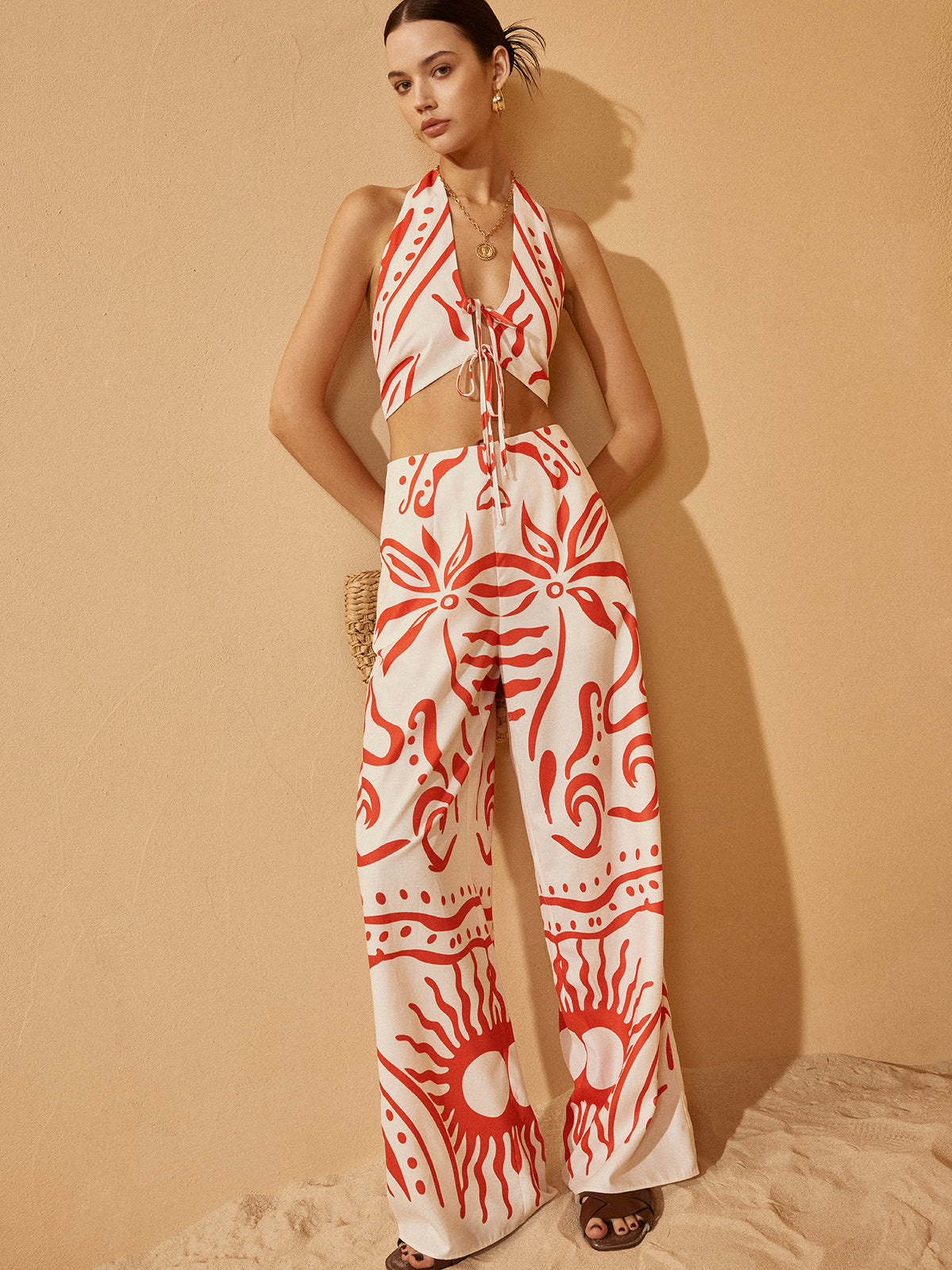 Sabrina® | Back Cut-Out Trouser Suit Combination