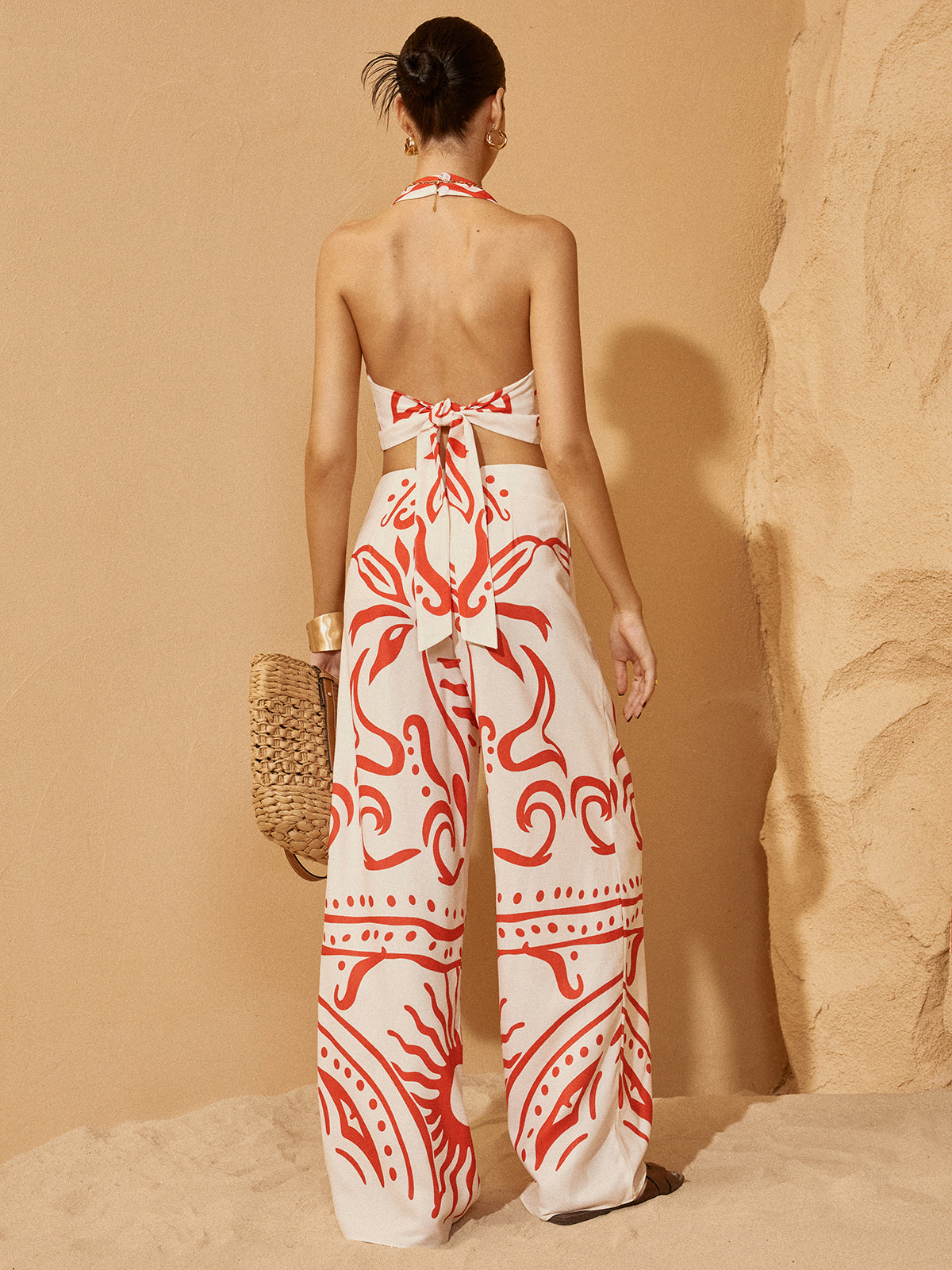 Sabrina® | Back Cut-Out Trouser Suit Combination