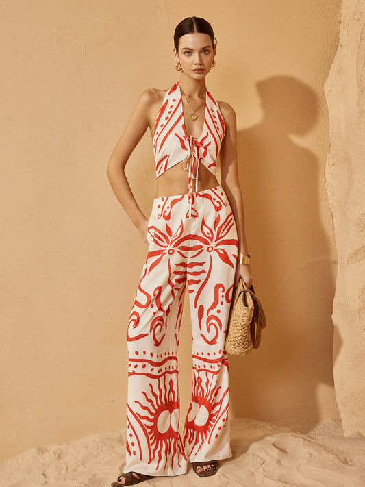 Sabrina® | Back Cut-Out Trouser Suit Combination