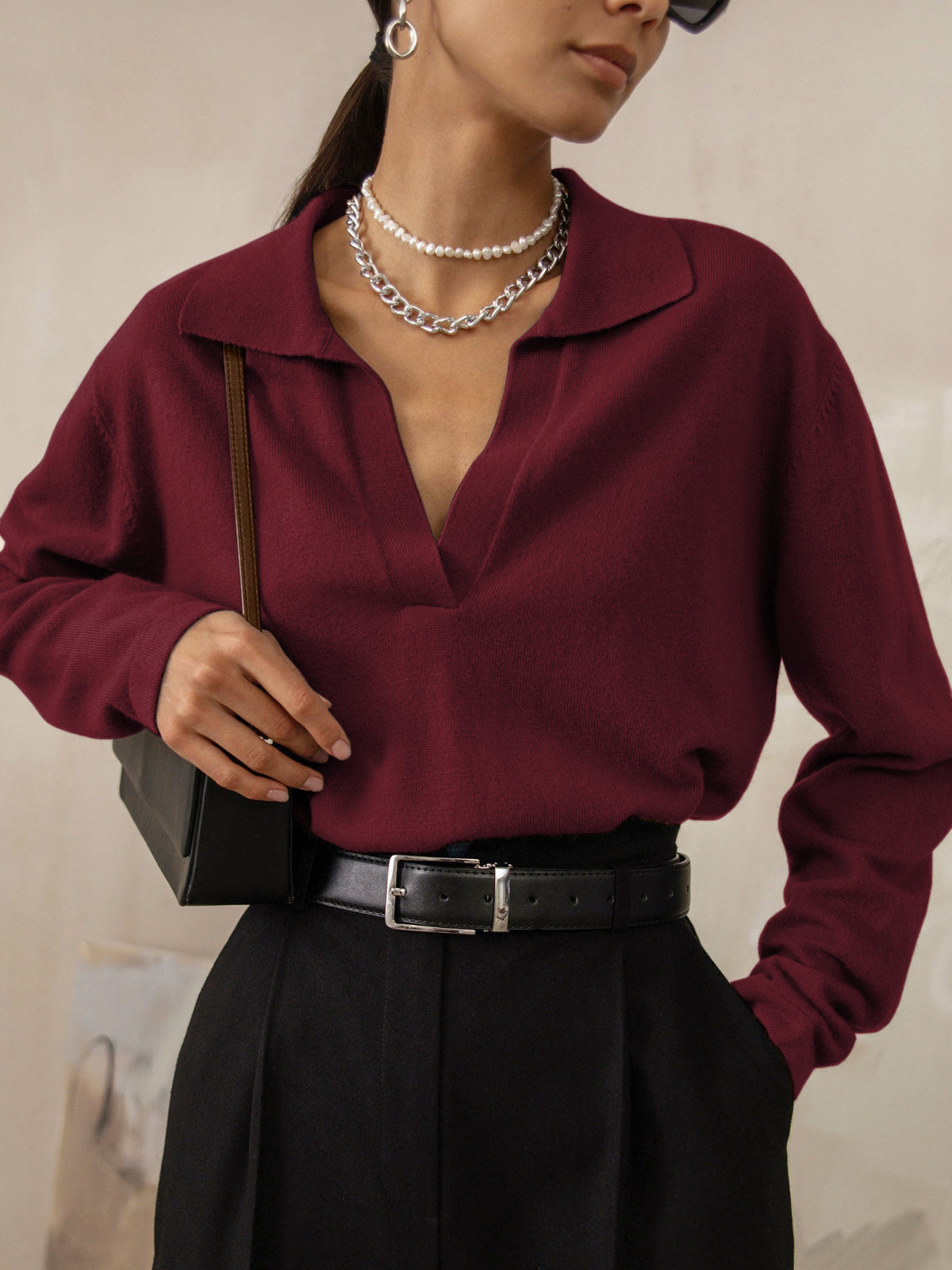 Greta | Sweater with collar