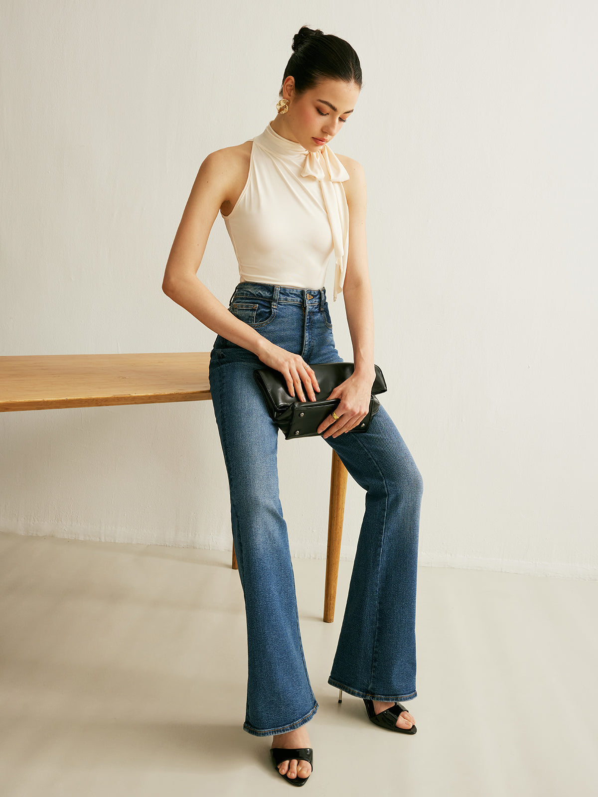 Tie Neck Halter Top