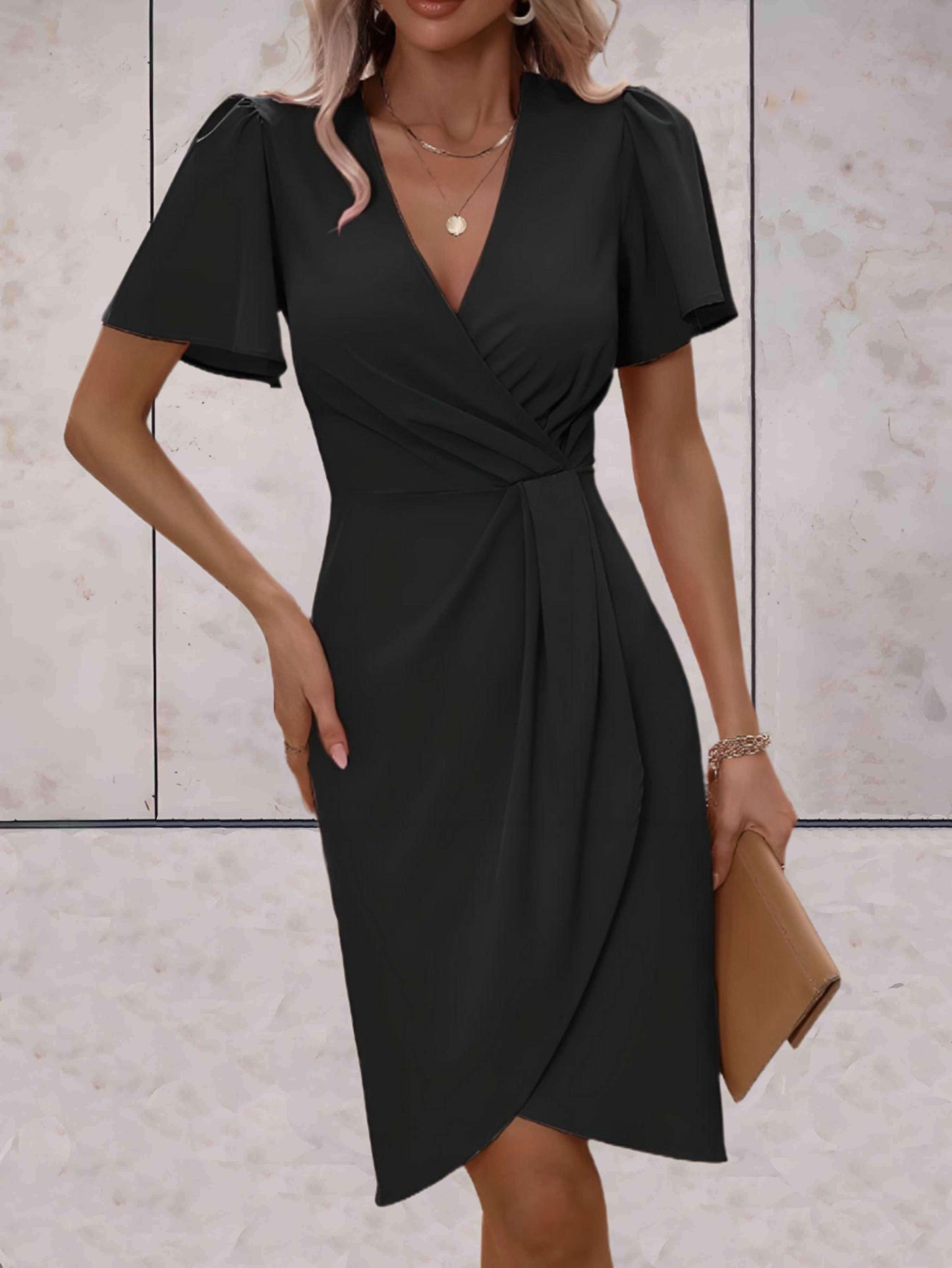 Norma® | Classic V-Neck Wrap Dress