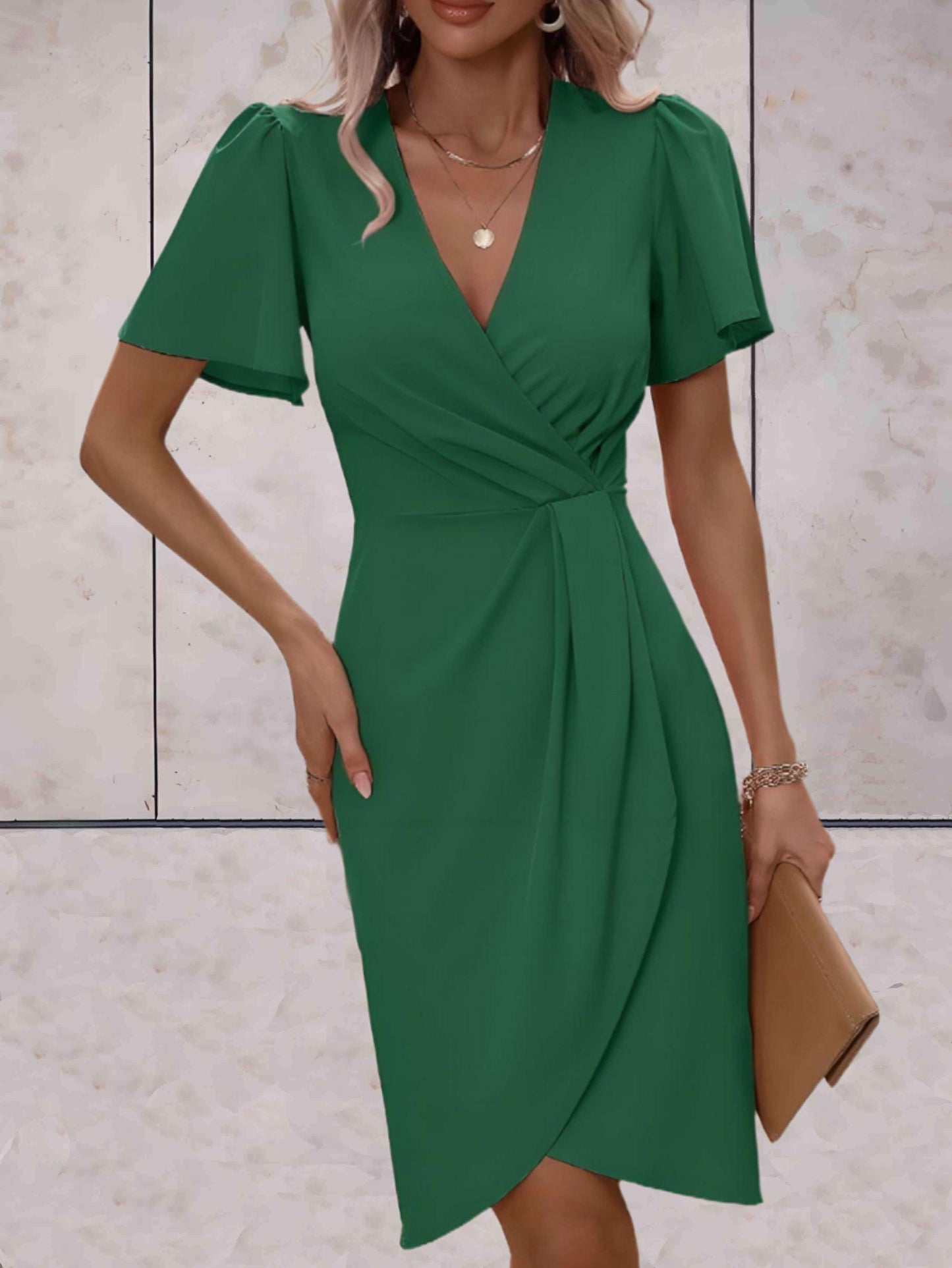Norma® | Classic V-Neck Wrap Dress