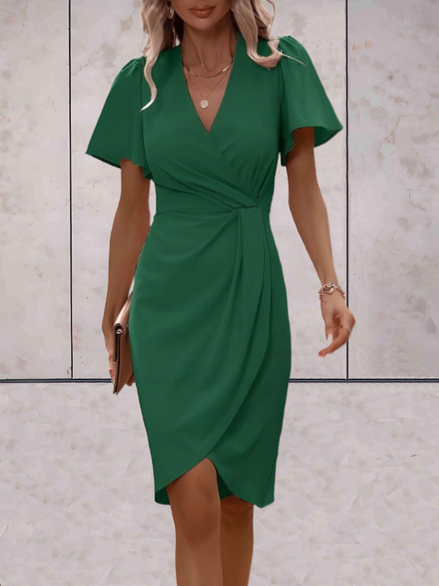 Norma® | Classic V-Neck Wrap Dress