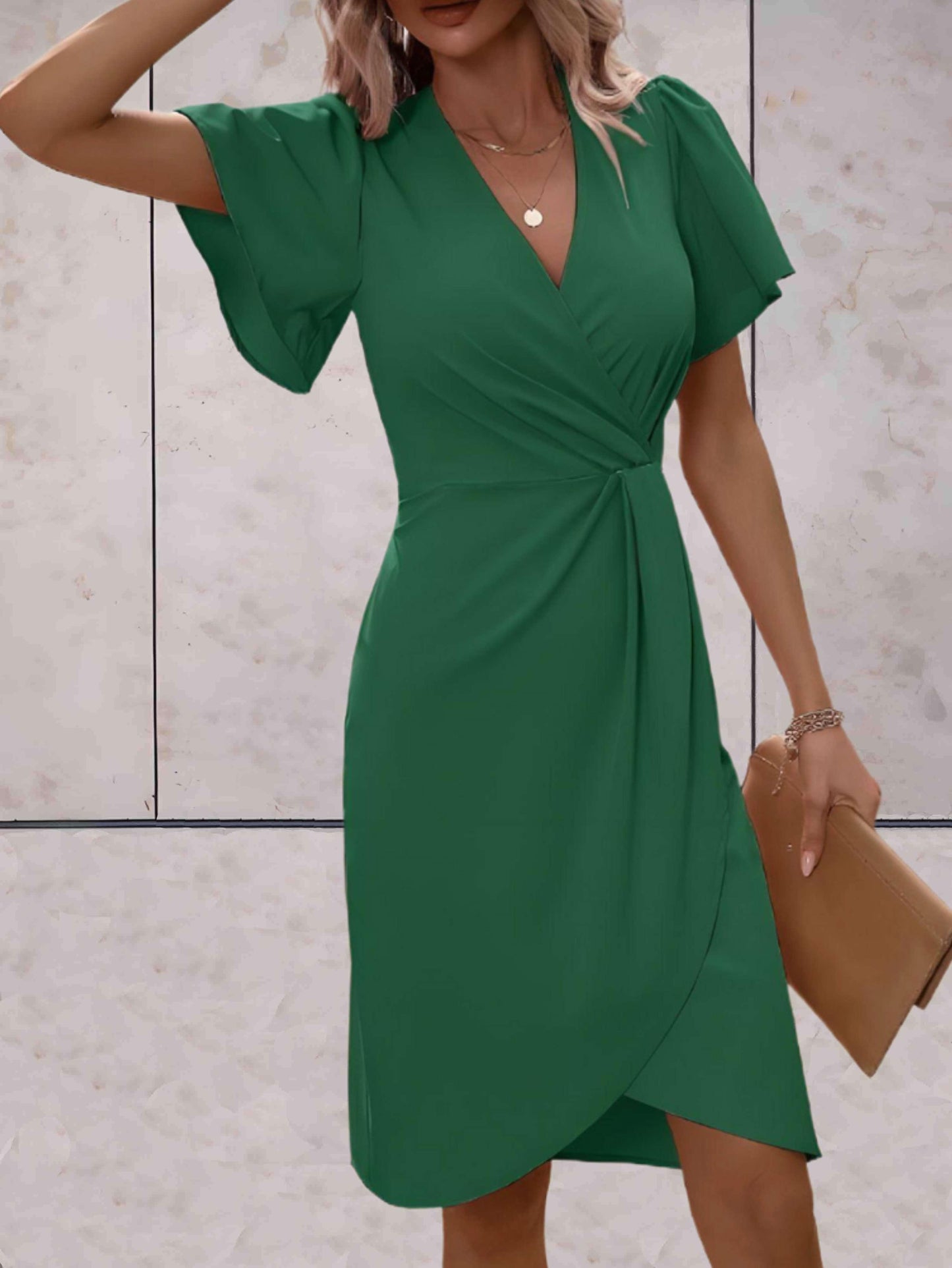 Norma® | Classic V-Neck Wrap Dress