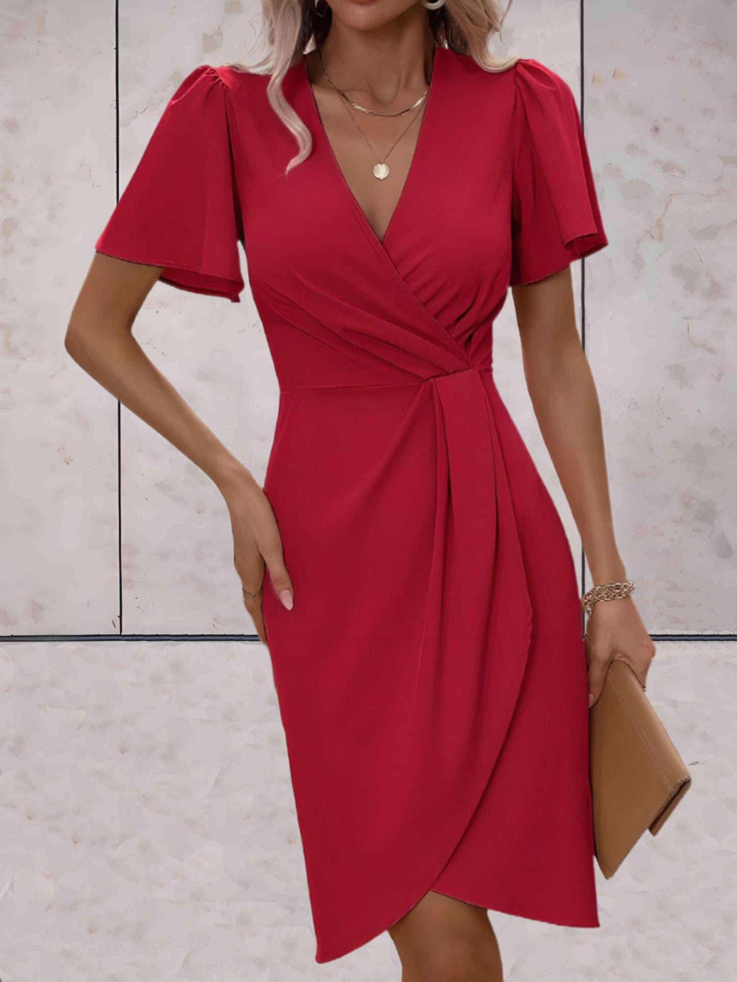 Norma® | Classic V-Neck Wrap Dress