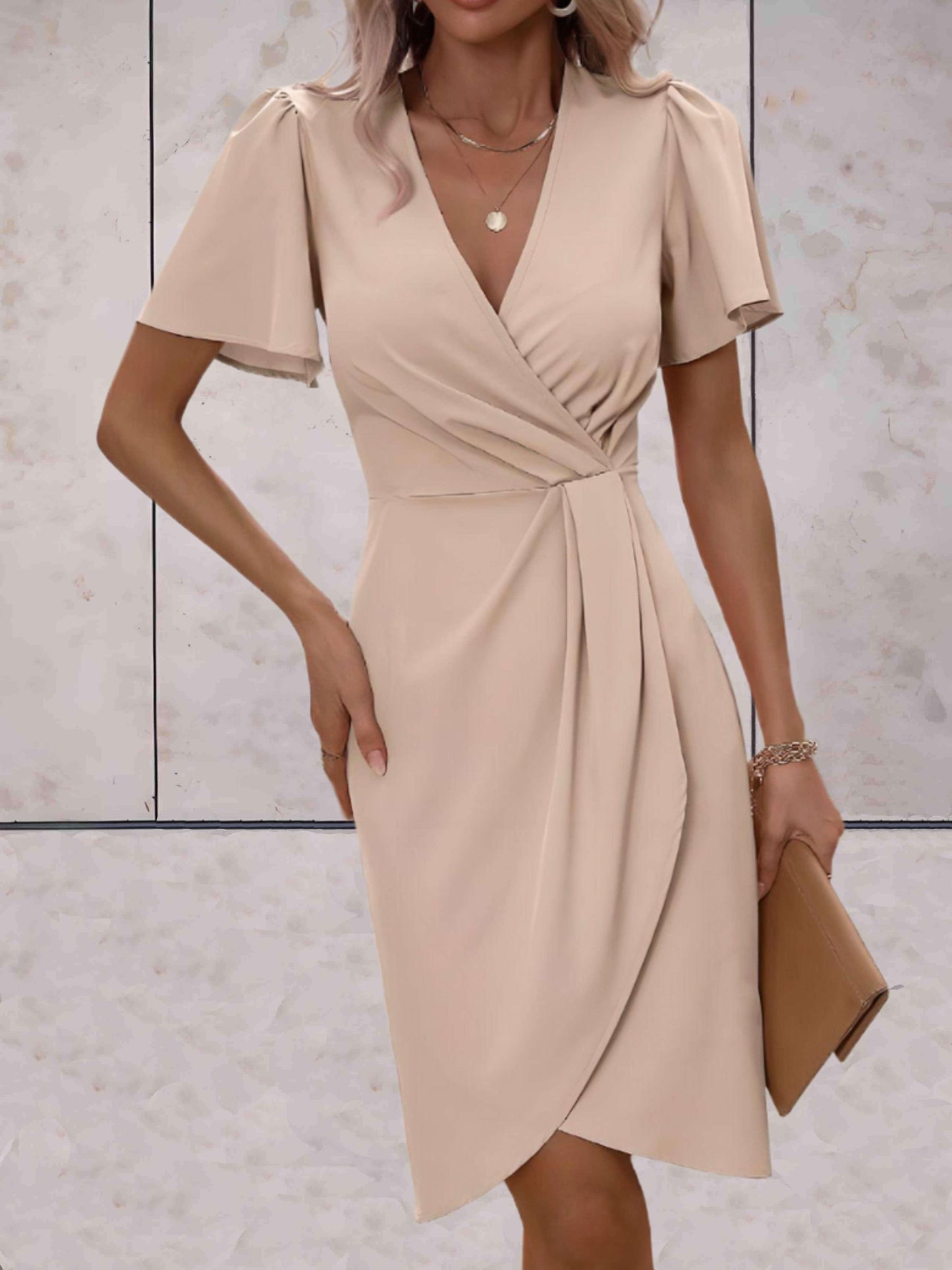 Norma® | Classic V-Neck Wrap Dress