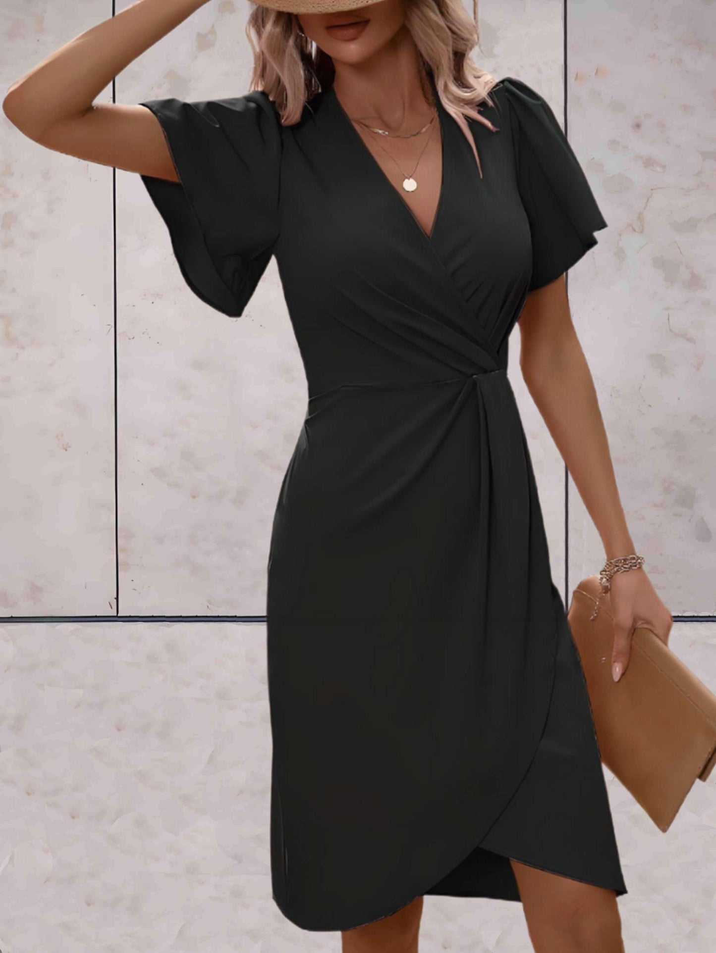 Norma® | Classic V-Neck Wrap Dress