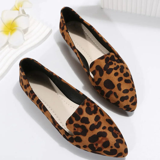 Karol® | Leopard Pointed Toe Loafers