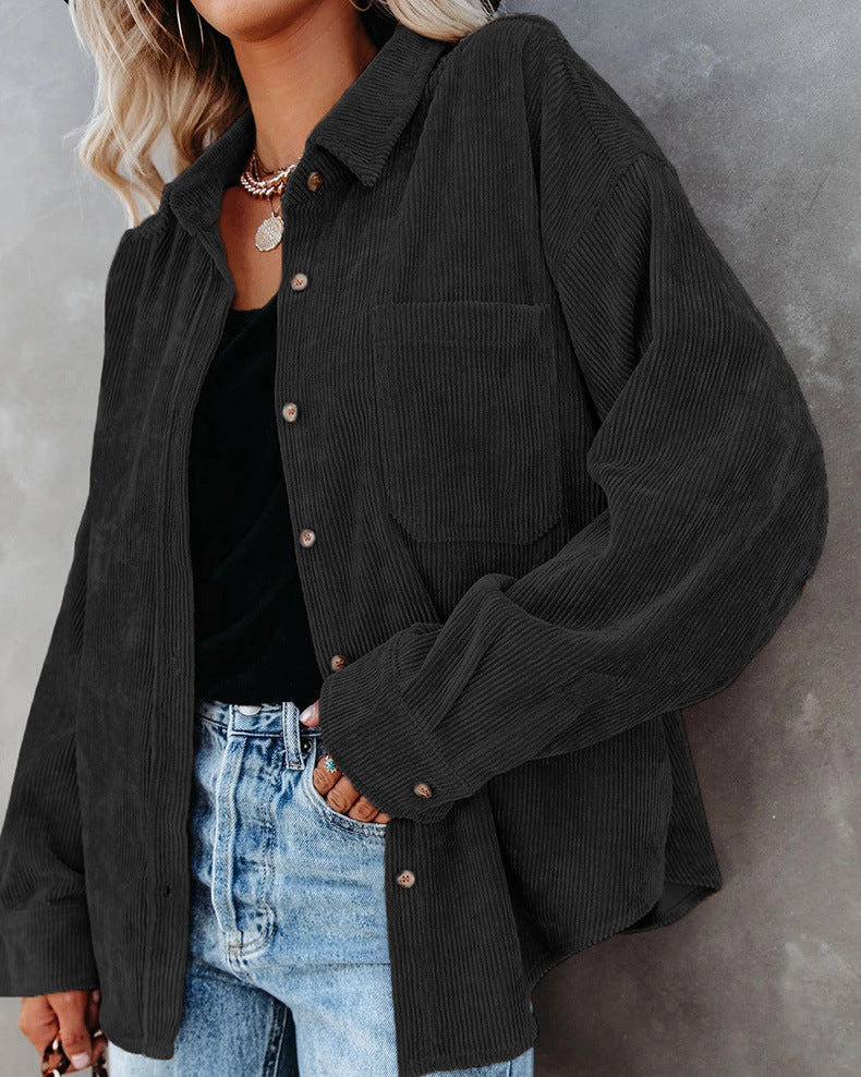 Fabiana® | Women's shirt with vintage collar and button placket