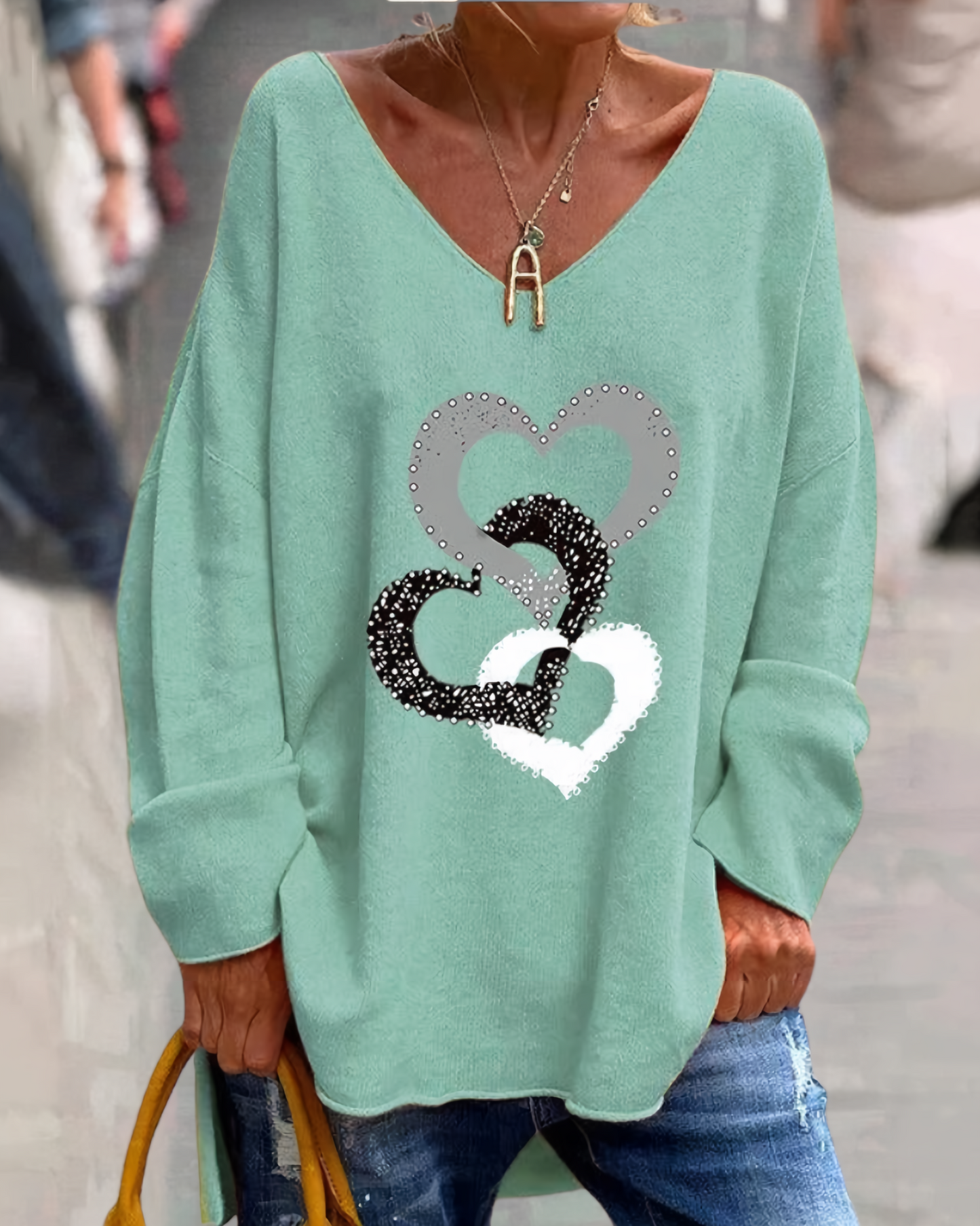 Edda | Comfortable graphic sweater
