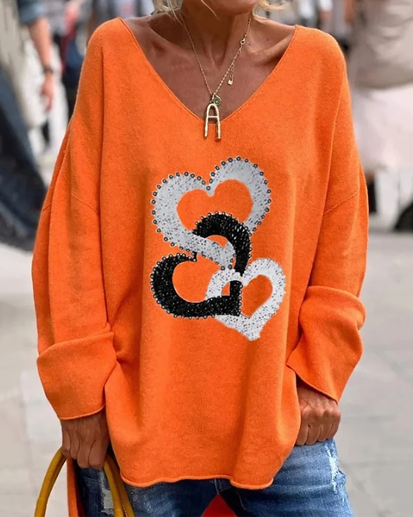 Edda | Comfortable graphic sweater