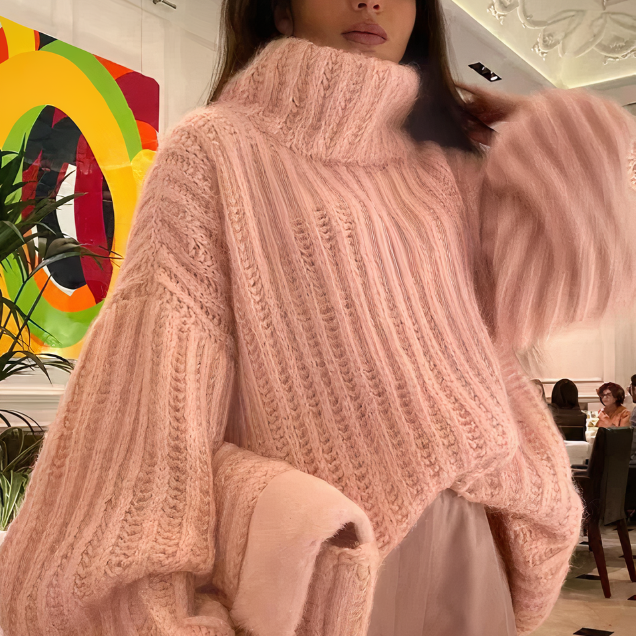 Cornelia | Fluffy knitted sweater