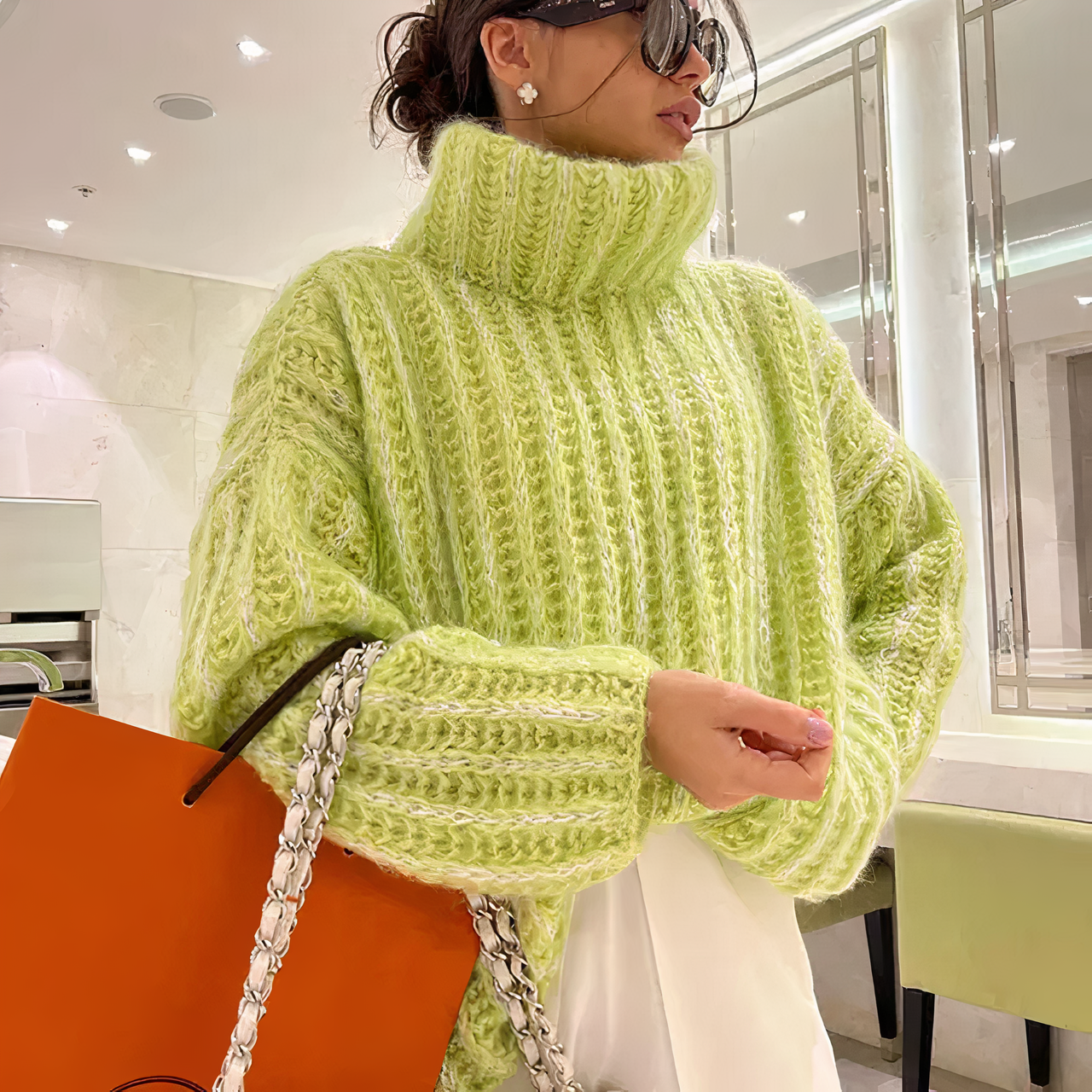 Cornelia | Fluffy knitted sweater