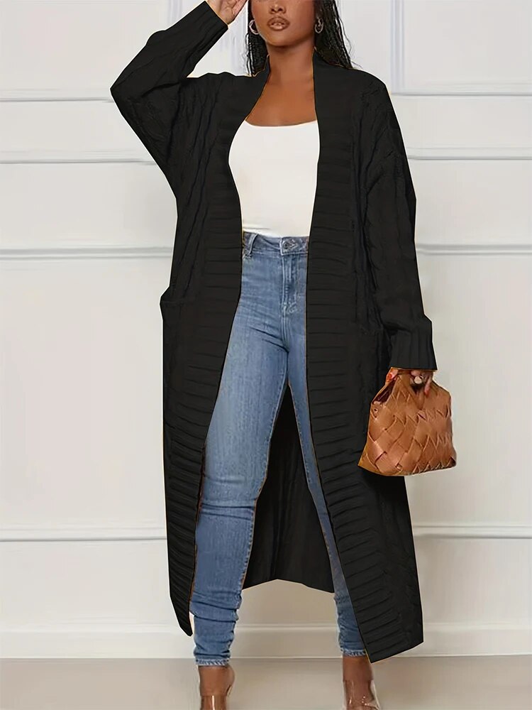 Deborah | Chunky knit jacket with pockets