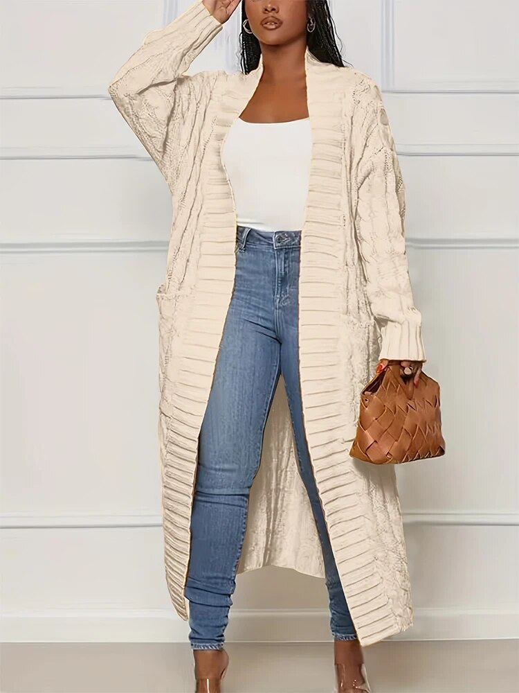 Deborah | Chunky knit jacket with pockets