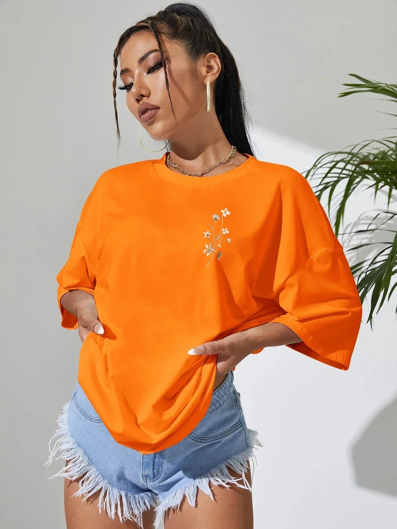 Guadalupe® | Floral women's cotton T-shirt