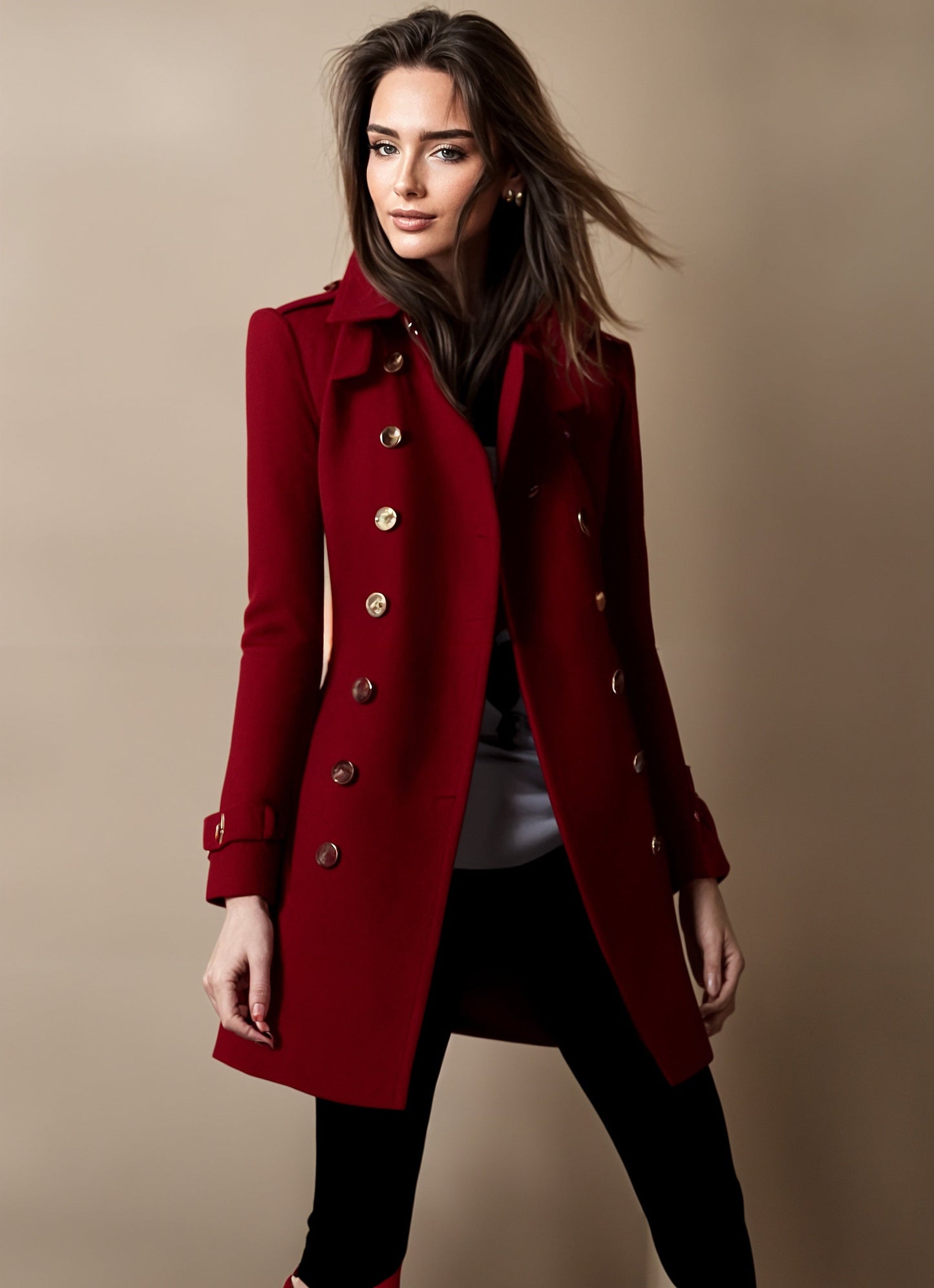 Dalia® | Elegant winter jacket for women with buttons