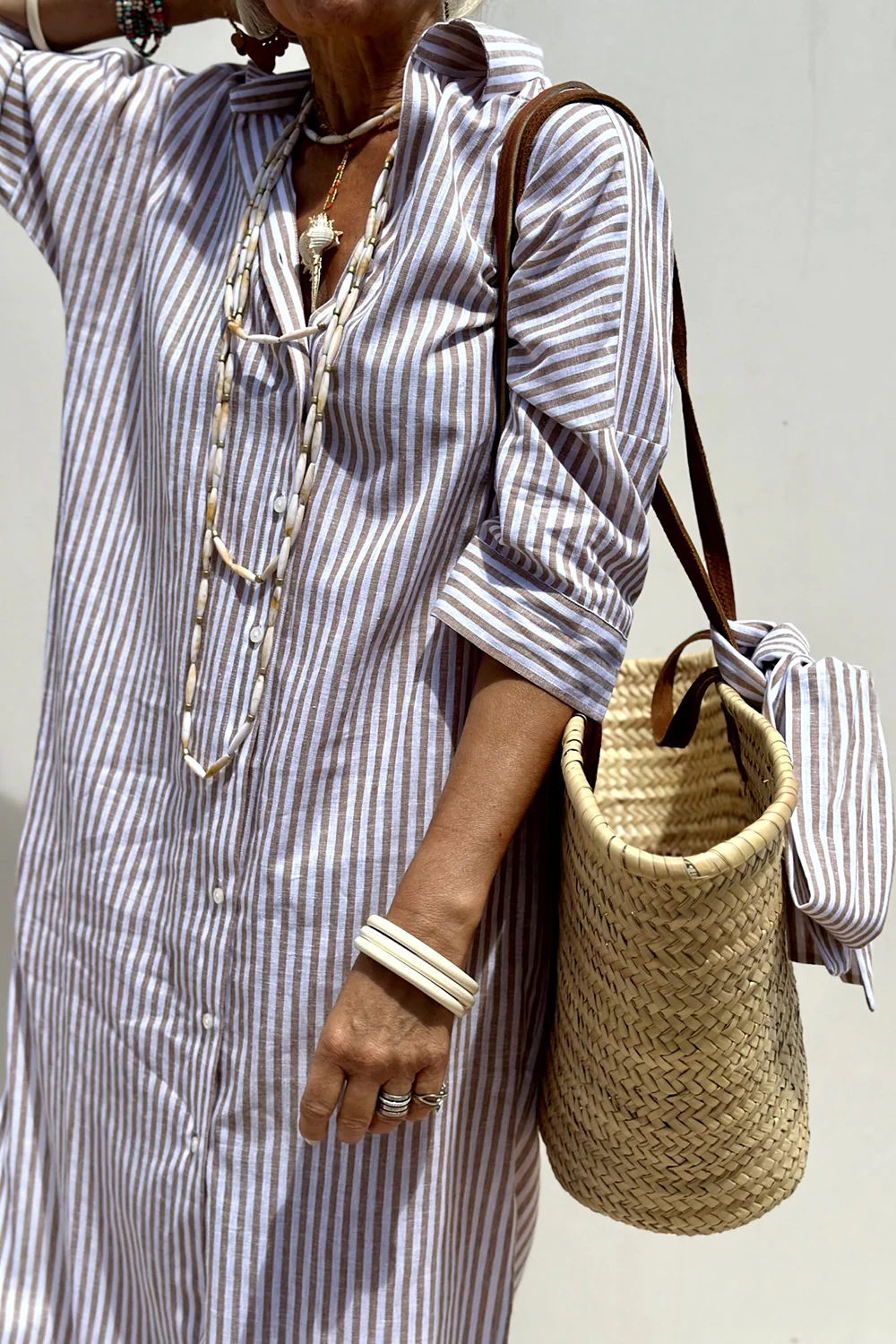Nuria® | Striped women's summer dress