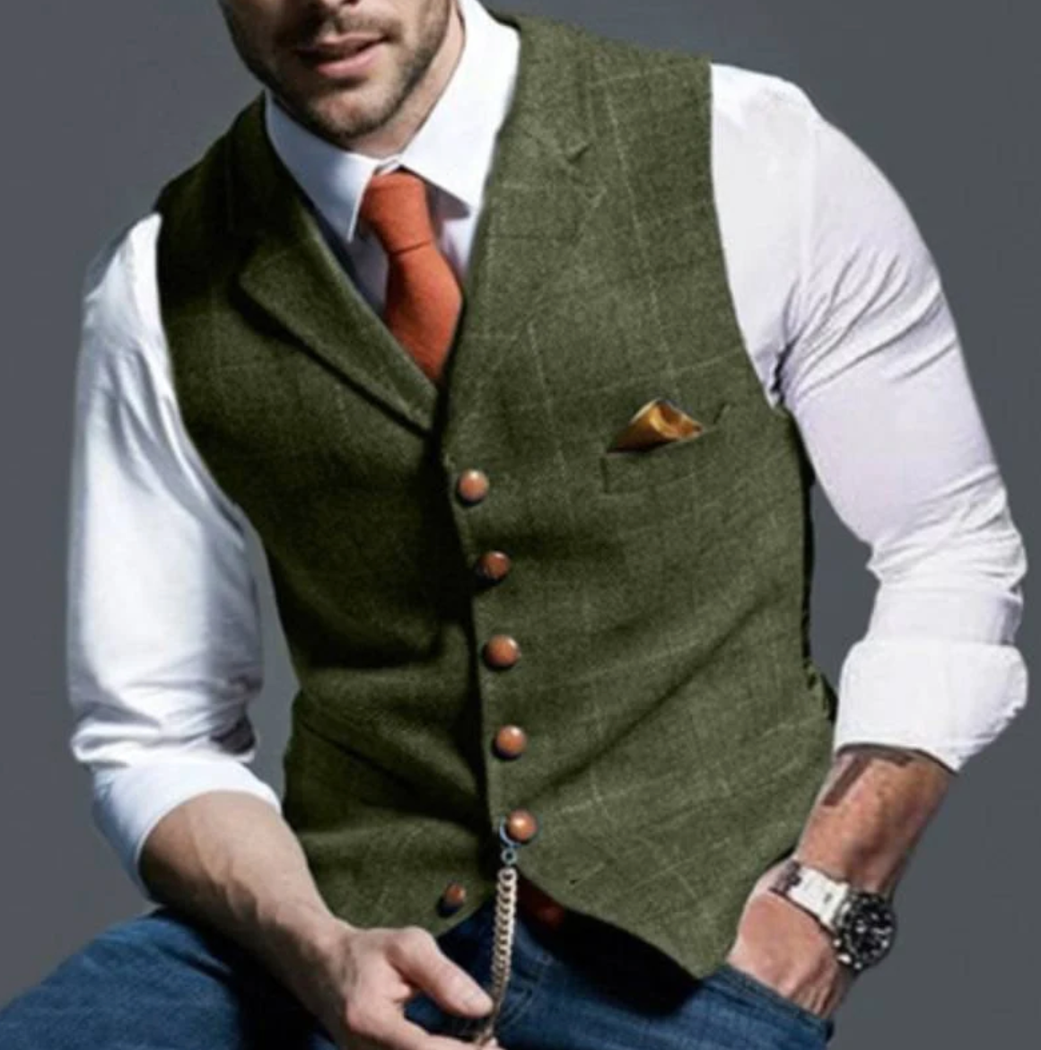 Cameron | Men's Slim Fit Dress Vest
