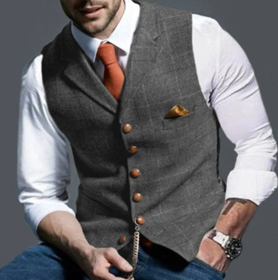 Cameron | Men's Slim Fit Dress Vest
