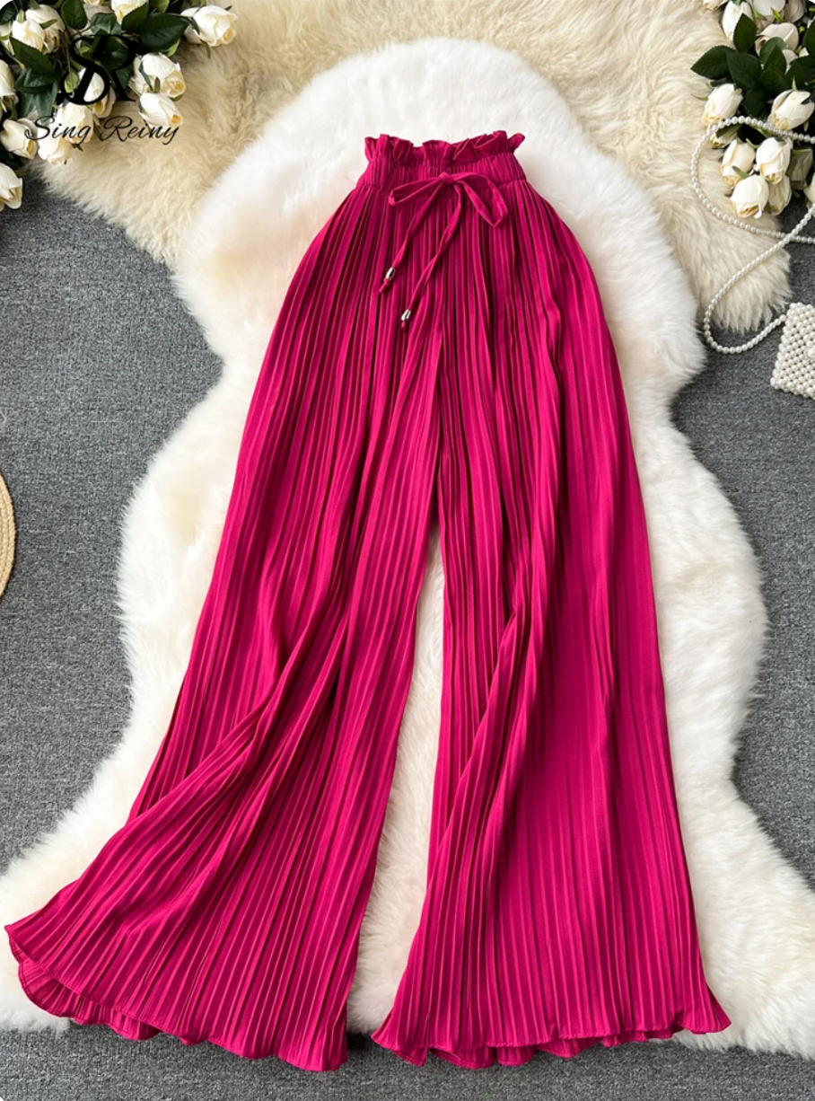 Elettra® | Elegant Pleated Trousers
