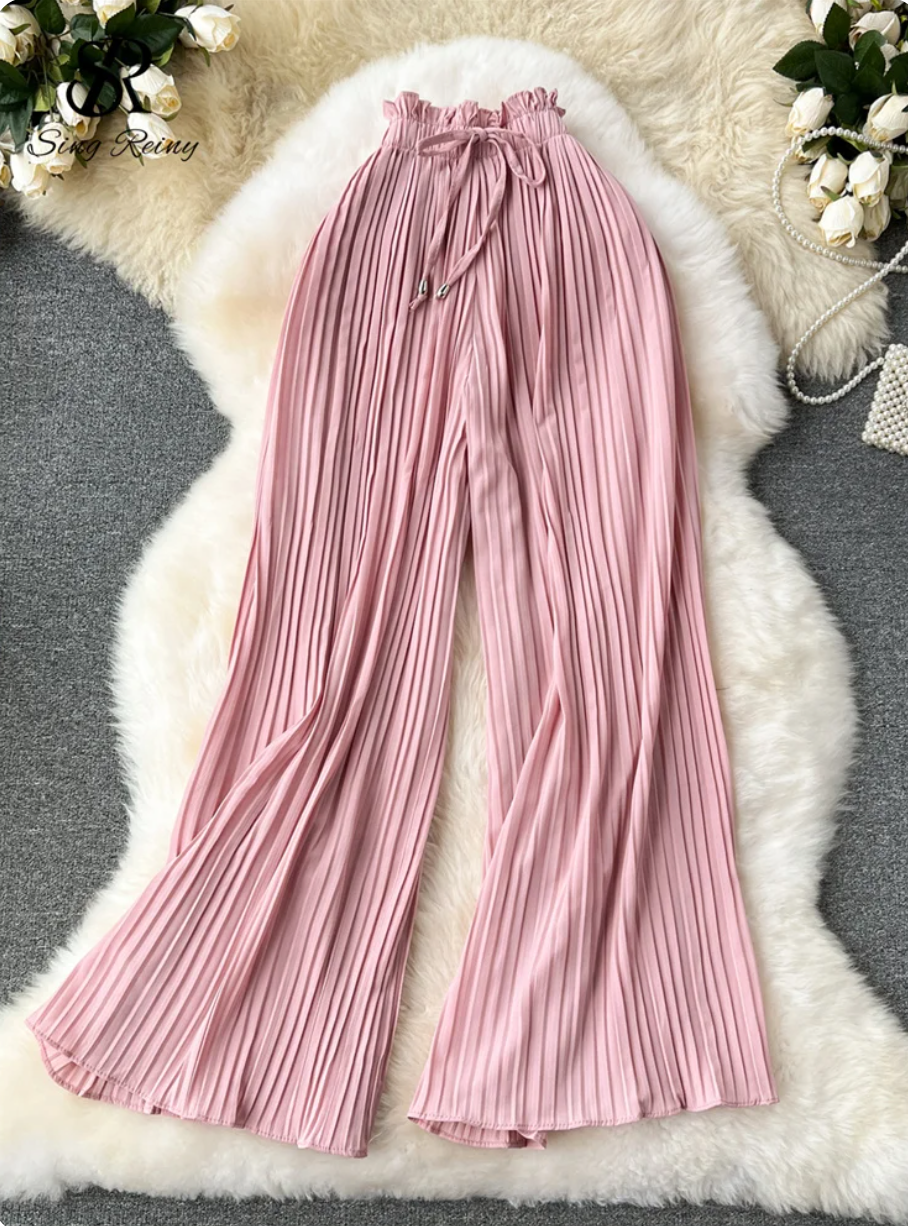 Elettra® | Elegant Pleated Trousers