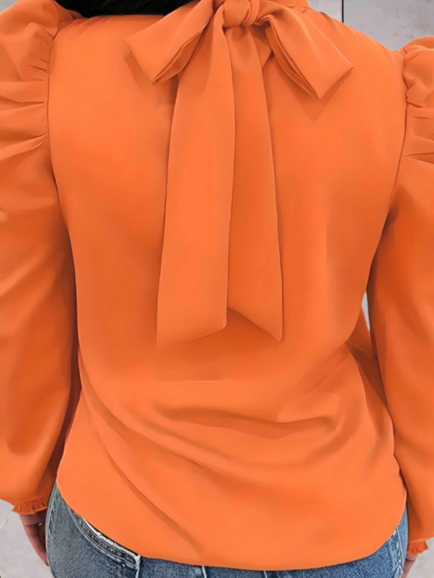Karen® | Blouse With Turtleneck And Long Puff Sleeves