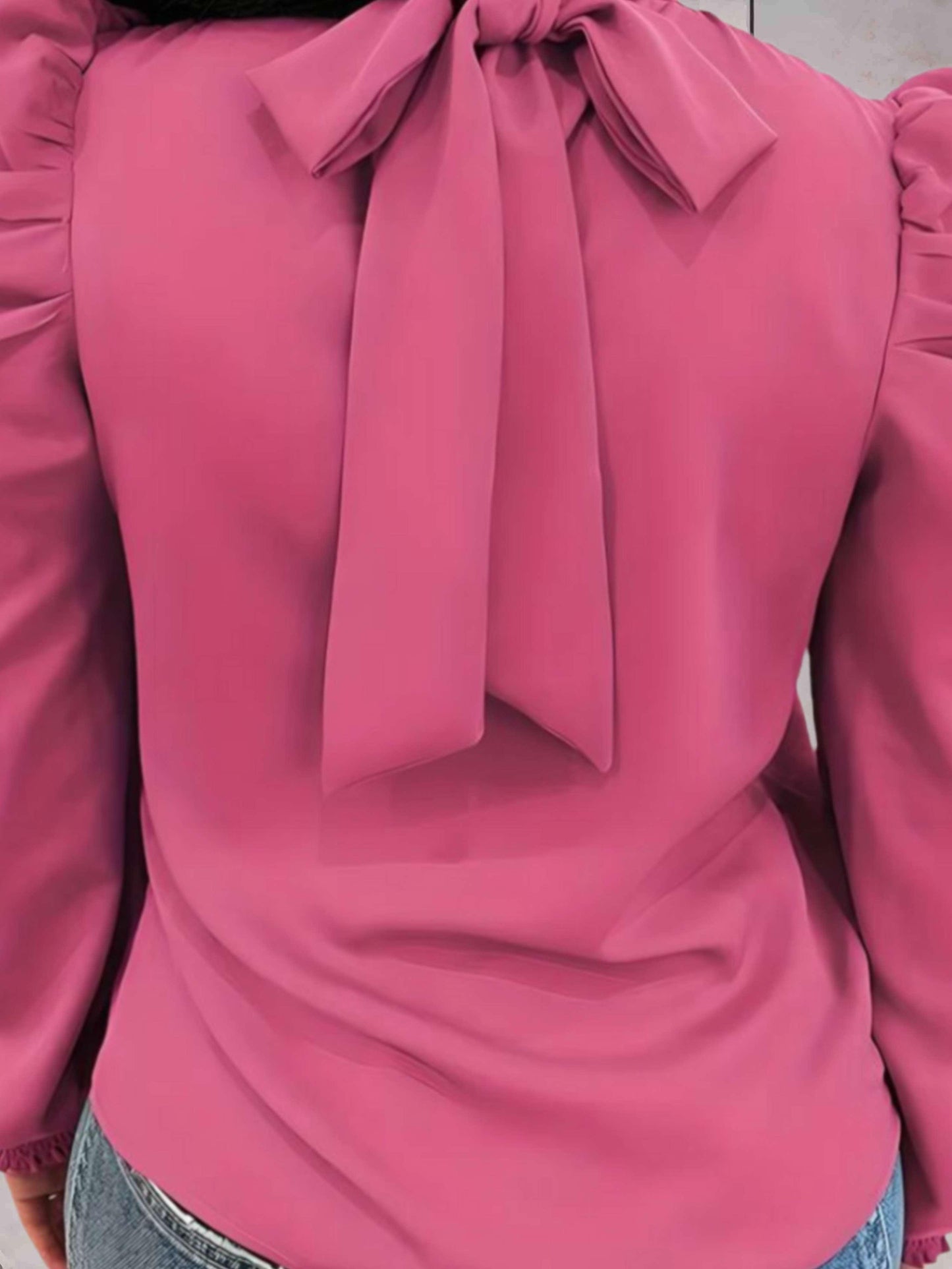 Karen® | Blouse With Turtleneck And Long Puff Sleeves