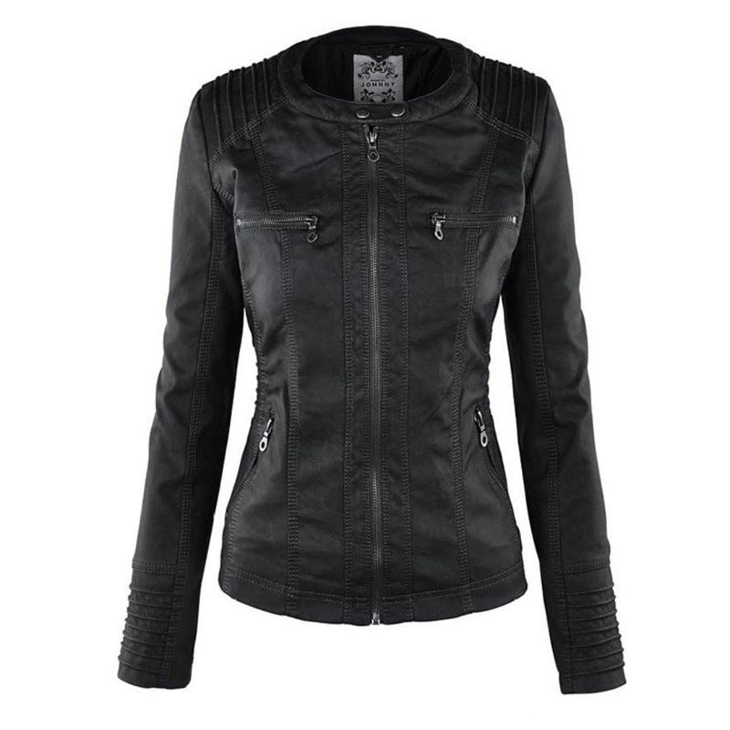 Tatiana | Leather jacket with hood