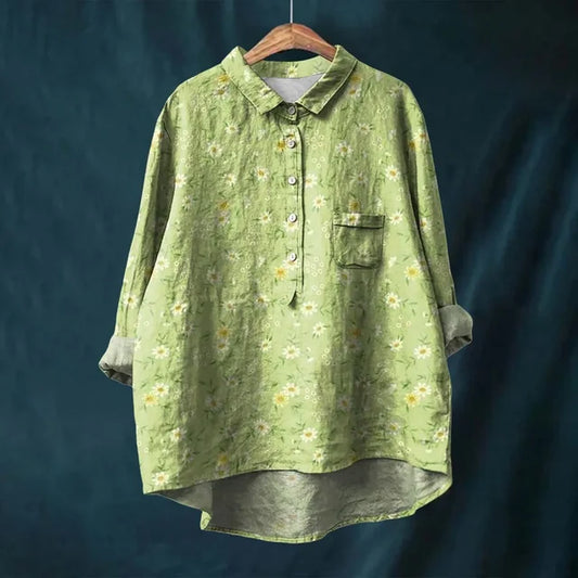 Eva® | Cotton And Linen Blouse