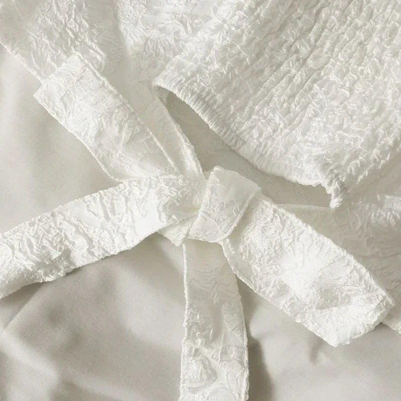 Kasia® | Summer Blouse With Diamonds In Korean Style